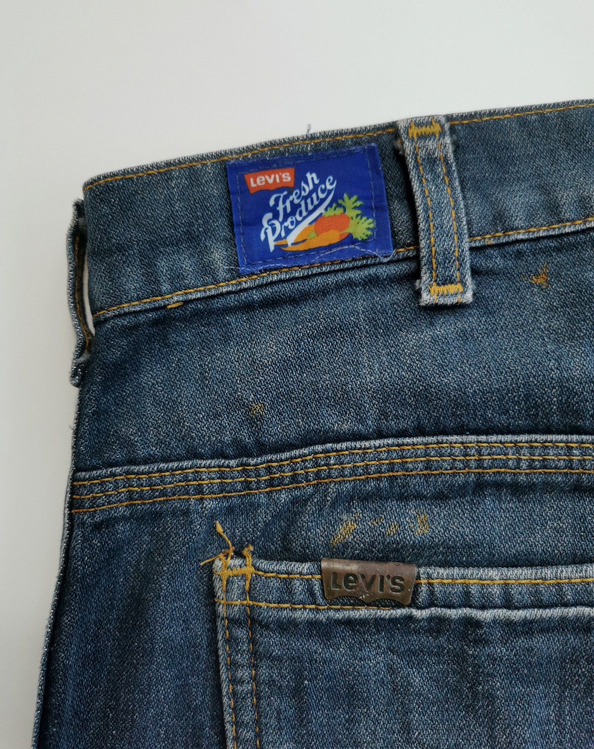 Levi's Flared Vintage 70s Levis Fresh Produce Hippie Jeans Size US 30 / EU 46 - 5 Thumbnail