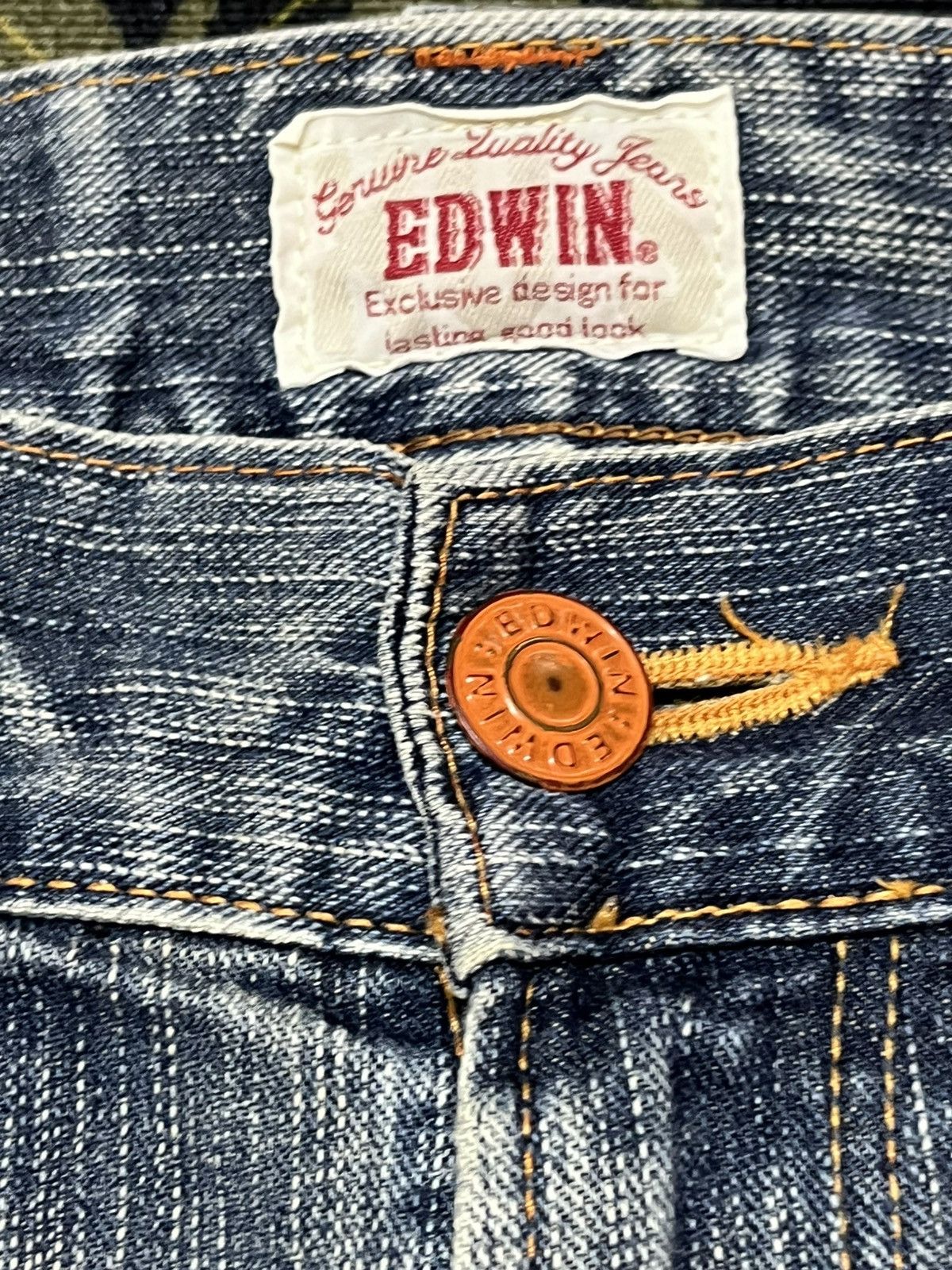 Edwin Vintage Edwin Exclusive Vintage Whiskers Faded Denim Size US 30 / EU 46 - 9 Thumbnail
