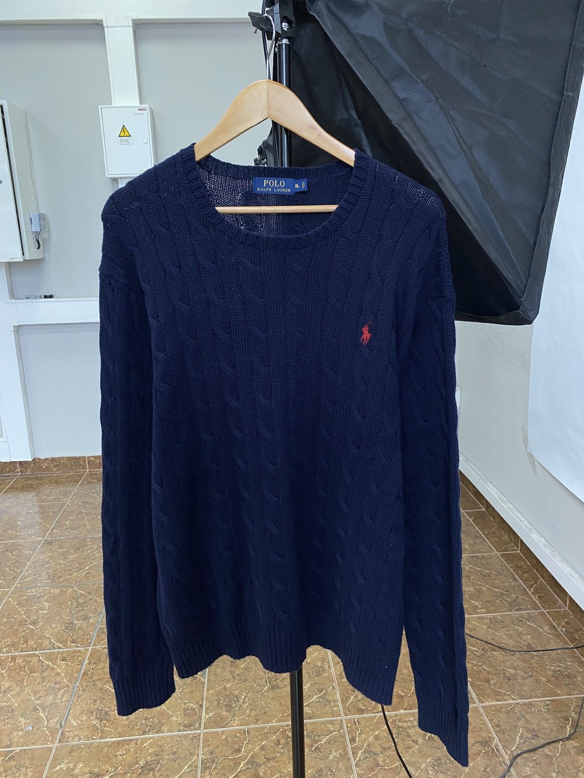 Polo Ralph Lauren 🇺🇸 Vintage Y2K Ralph Lauren Knitted Sweater Rare Retro Aran Size US XL / EU 56 / 4 - 1 Thumbnail