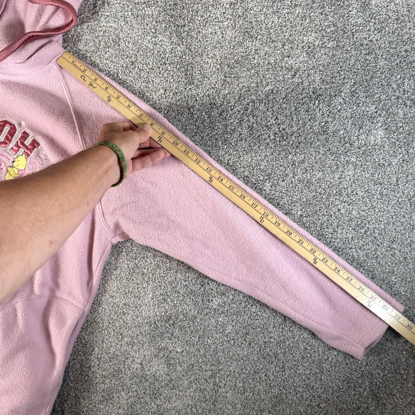 Disney Disney Hoodie XL Pink Winnie the Pooh Full Zip Fleece Retro Y2K Kawaii Cozy Women Size XL / US 12-14 / IT 48-50 - 3 Thumbnail