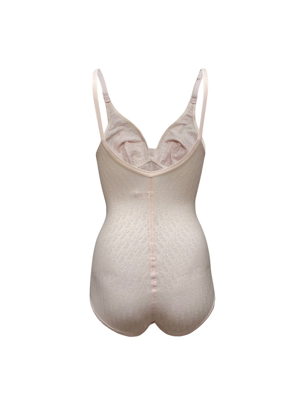 Dior CHRISTIAN DIOR "DIOR" Logo Trotter Sheer Bodysuit Size M / US 6-8 / IT 42-44 - 2 Thumbnail