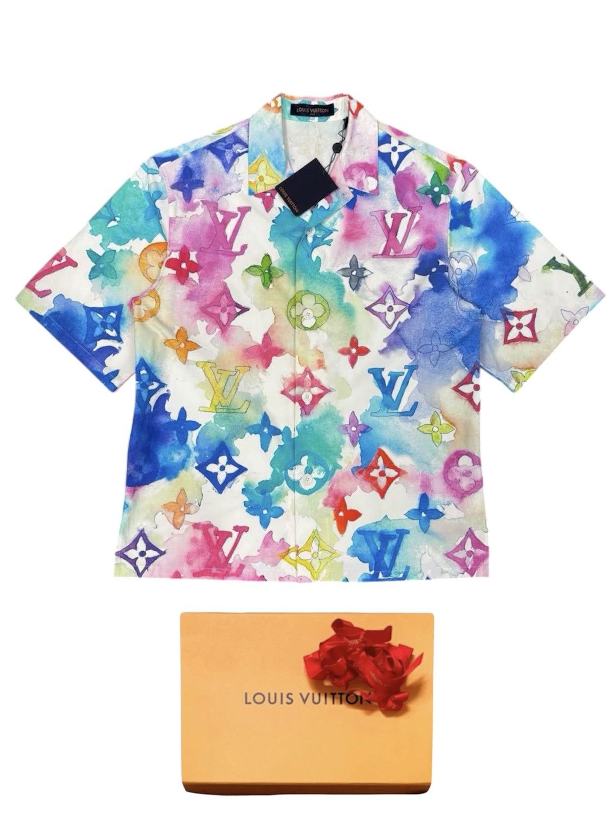 Louis Vuitton Louis Vuitton M Watercolor Monogram Button Up Shirt Size US M / EU 48-50 / 2 - 1 Thumbnail