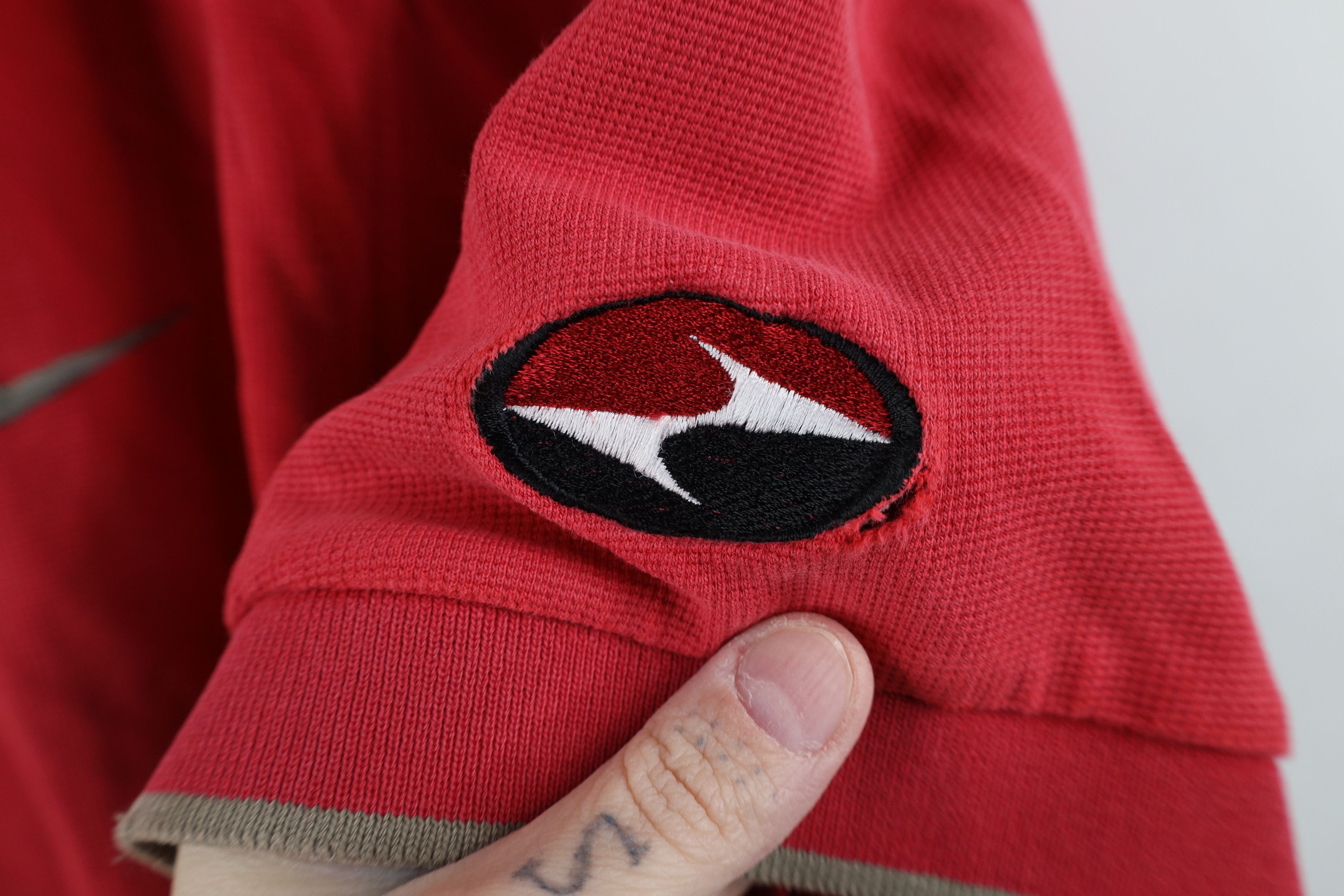 Nike Vintage 90s Y2K Nike Golf Mini Swoosh Thermal Knit Polo Size US L / EU 52-54 / 3 - 5 Thumbnail