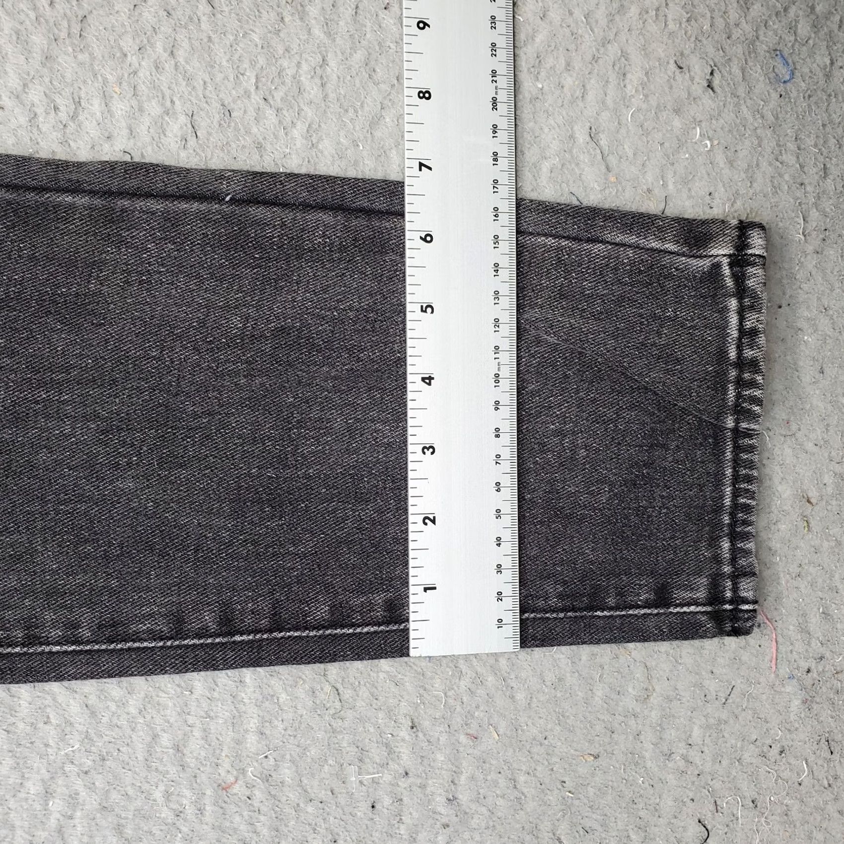 Pacsun PacSun Womens Jeans 24 Black Denim 5-Pocket Dark Wash Regular Straight Leg - Size 24 - 100% Cotton - Dark Denim - Mens, Womens Size 42" / US 20 - 5 Thumbnail