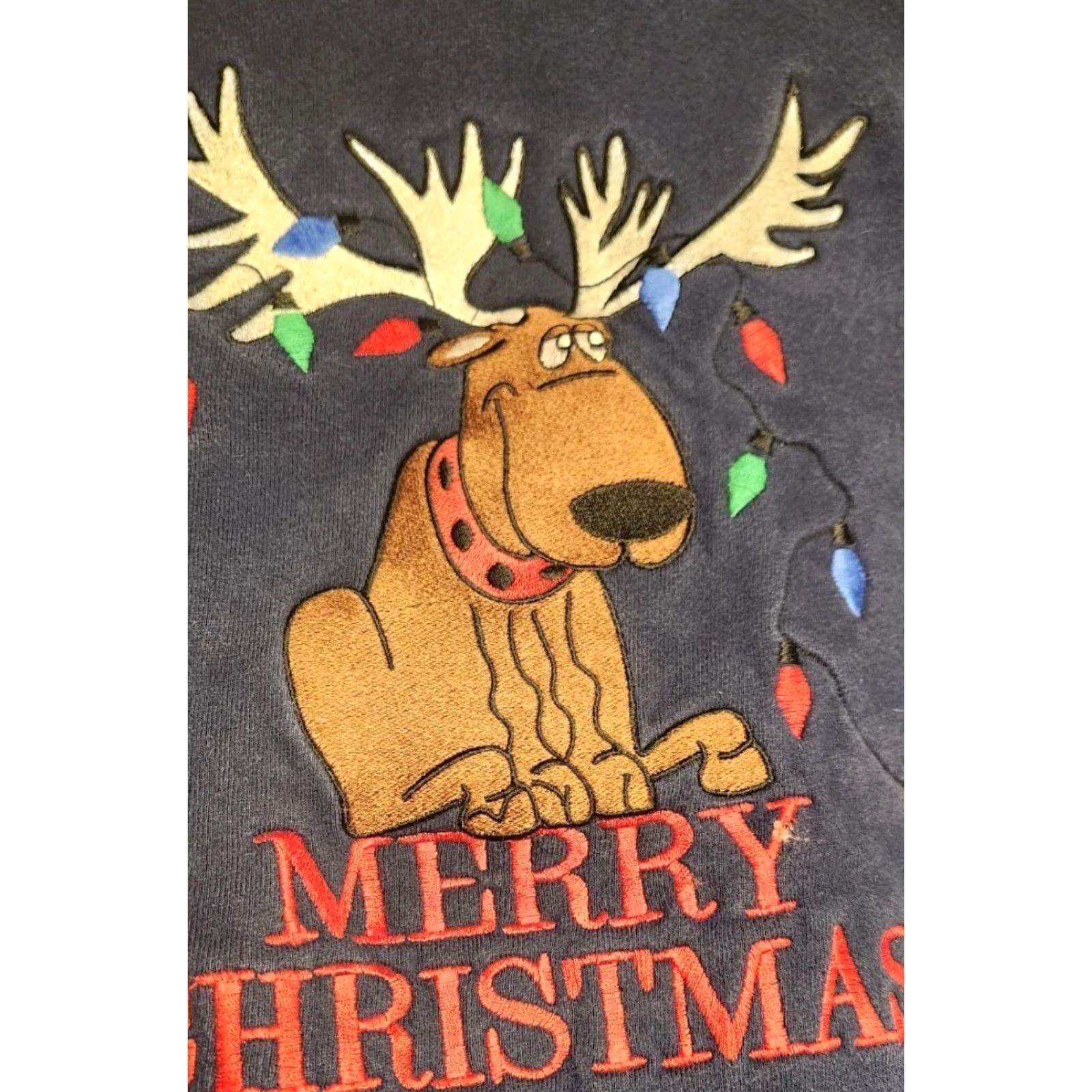 Fruit Of The Loom VINTAGE Fruit of The Loom Merry Christmas Reindeer Sweatshirt M USA MADE Sweatshirt Size US M / EU 48-50 / 2 - 5 Thumbnail