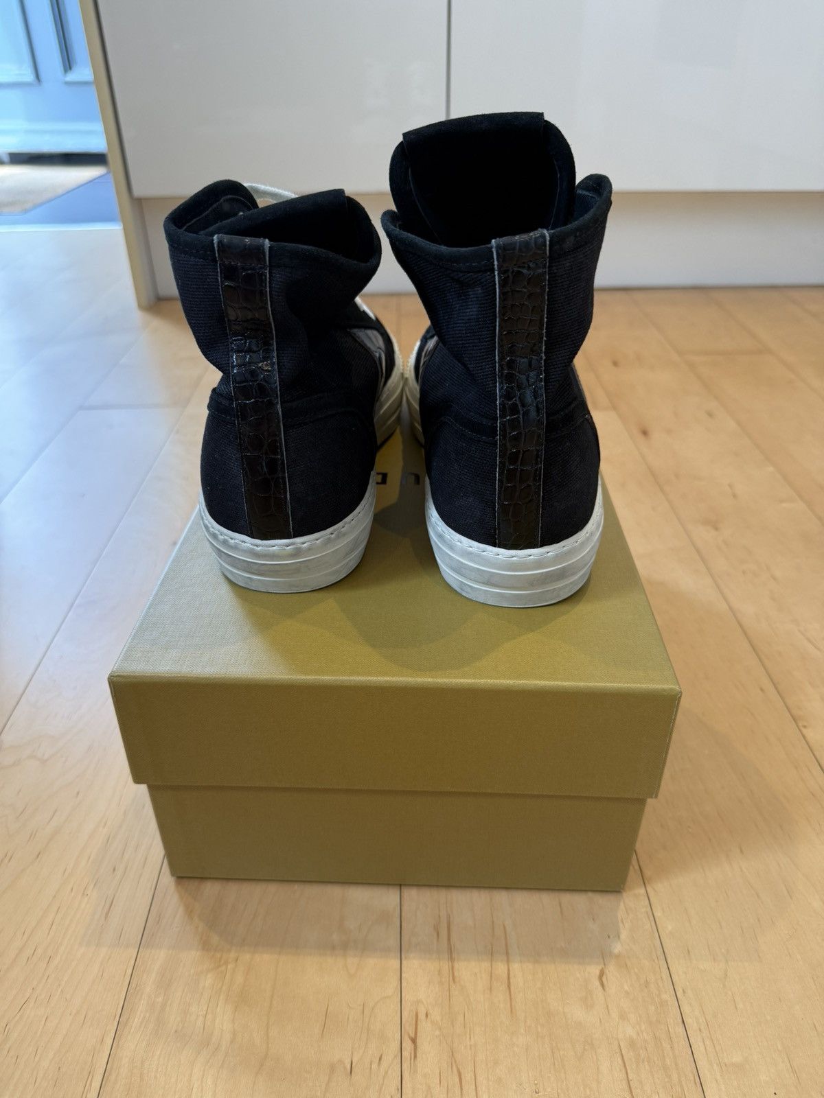 Rhude RHUDE Bel Airs “Black Croc” UK9 Size US 10 / EU 43 - 5 Thumbnail