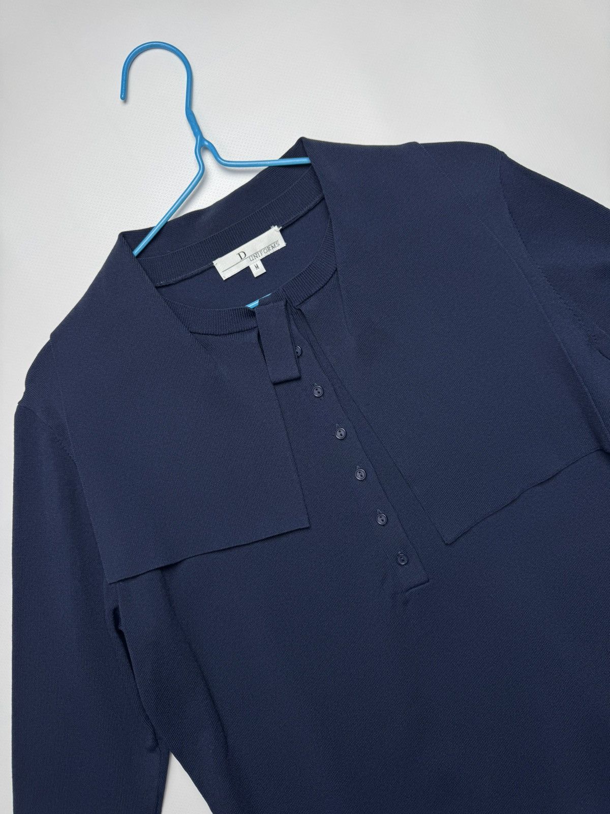 Dior Dior Uniforms Navy Knit Long Sleeve Top - Size M Size M / US 6-8 / IT 42-44 - 2 Thumbnail