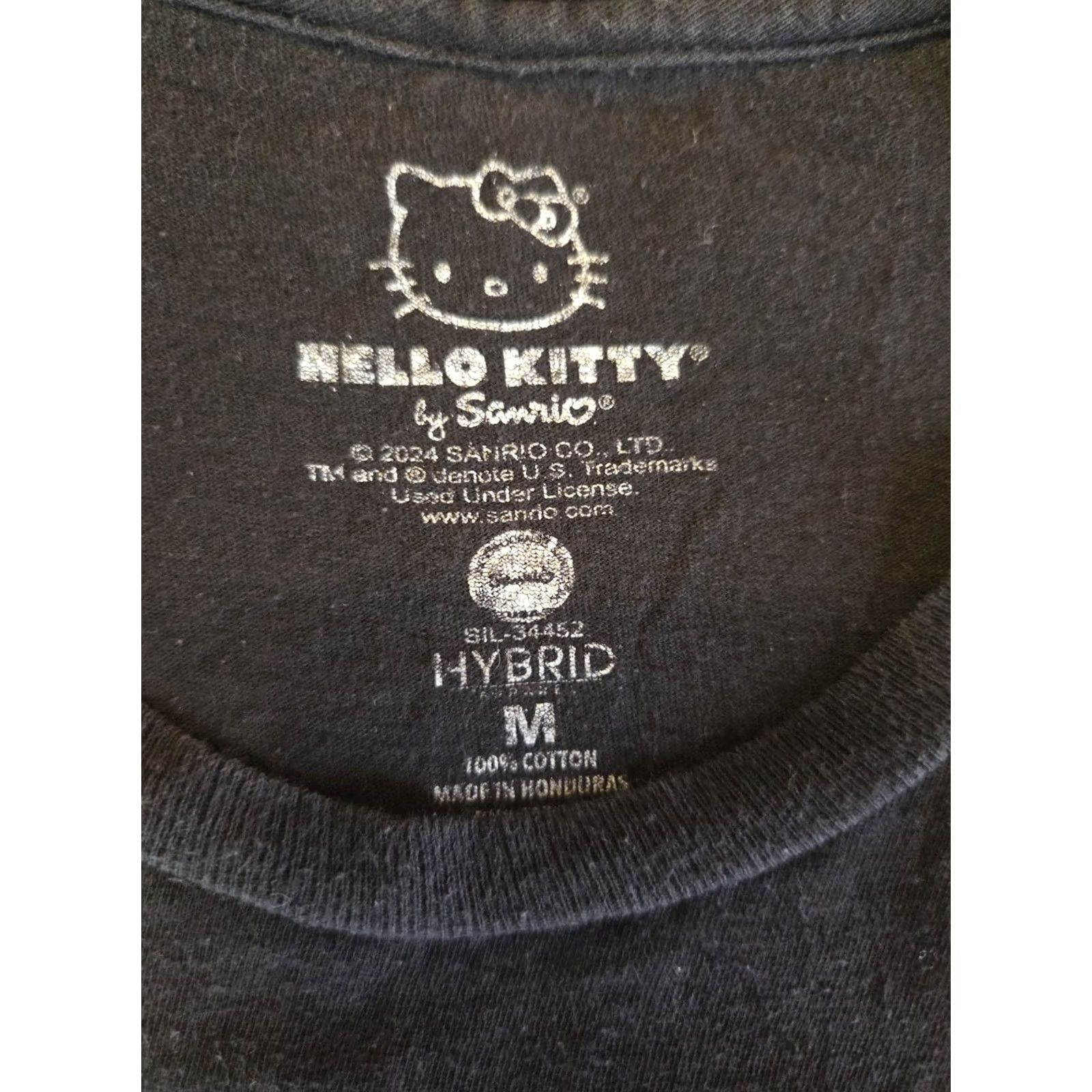 Vintage Sanrio Hello Kitty Tokyo Speed Racer T-Shirt Adult Unisex Medium Black Pink Size US M / EU 48-50 / 2 - 2 Thumbnail