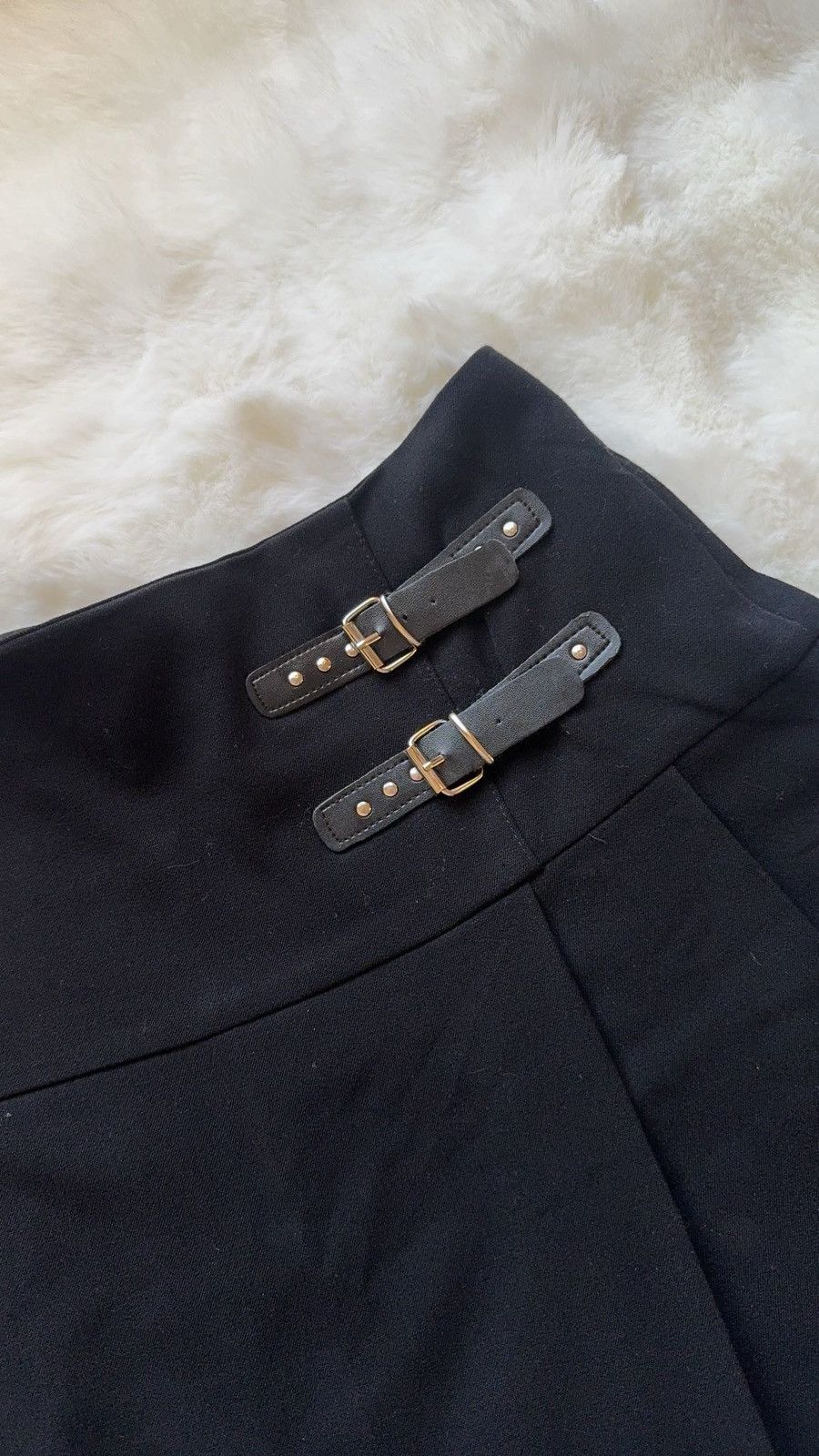 Other × Vintage Black mini skirt Size 25" / US 0 / IT 36 - 3 Thumbnail