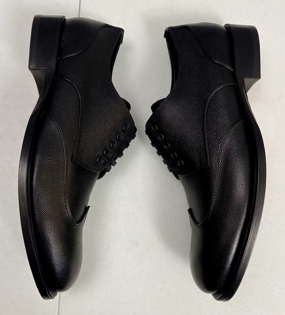 Dsquared2 Dsquared2 🇮🇹 Black Textured Gloss Leather Wingtip Derby 9 NEW Size US 9 / EU 42 - 3 Thumbnail