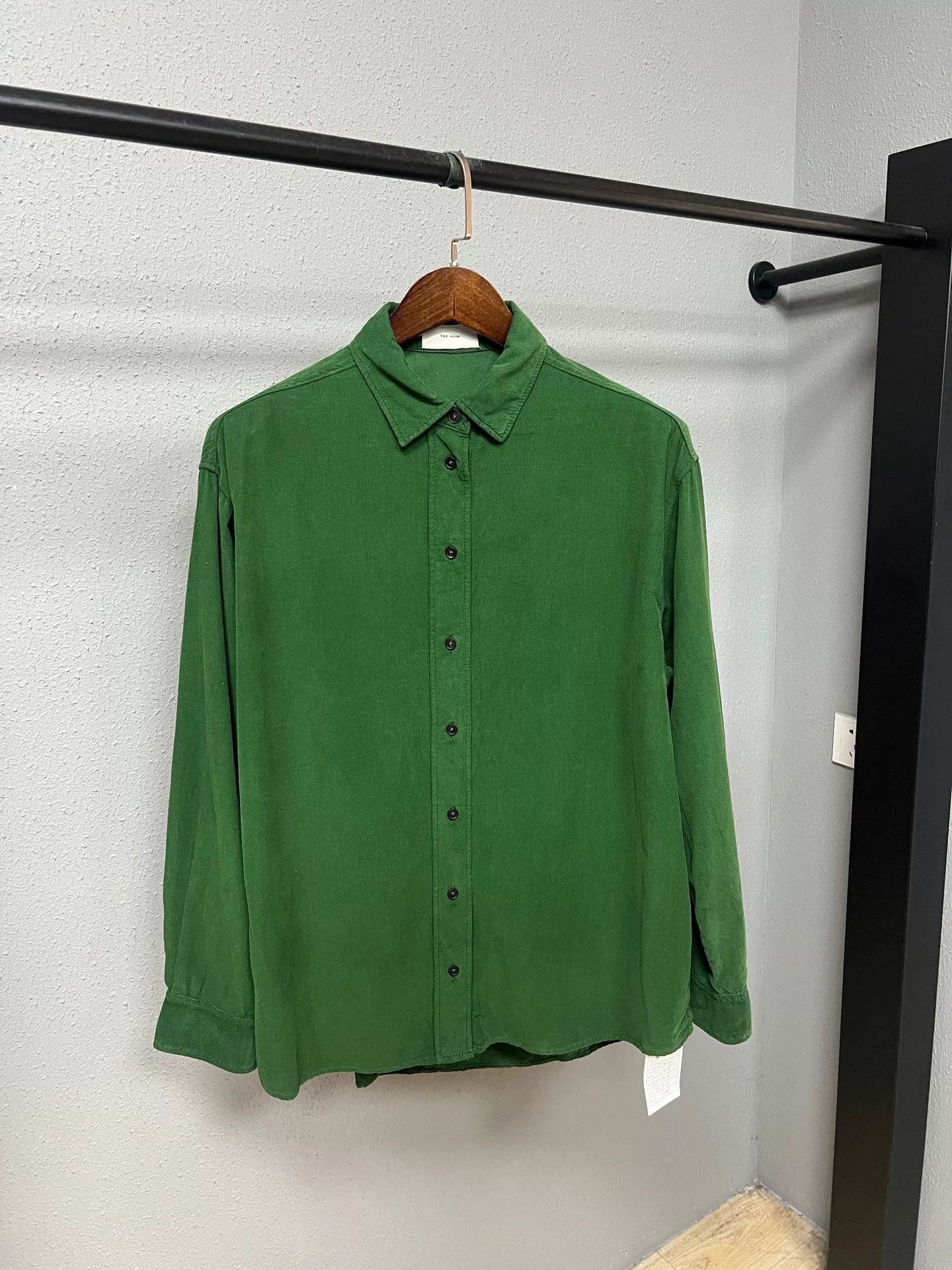 The Row Green Corduroy Shirt