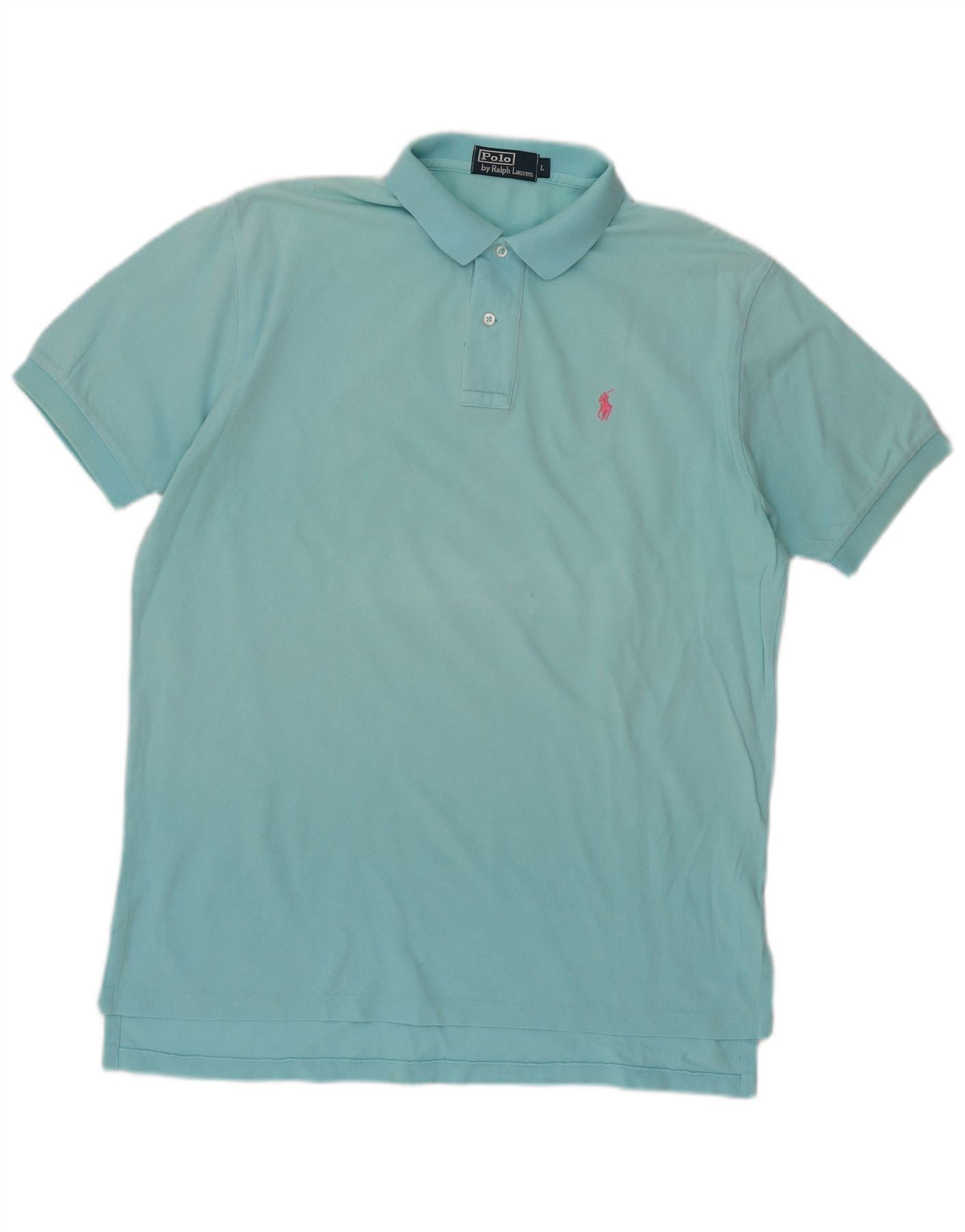 Polo Ralph Lauren Mens Polo Shirt Large Blue Cotton Size US XL / EU 56 / 4 - 1 Thumbnail