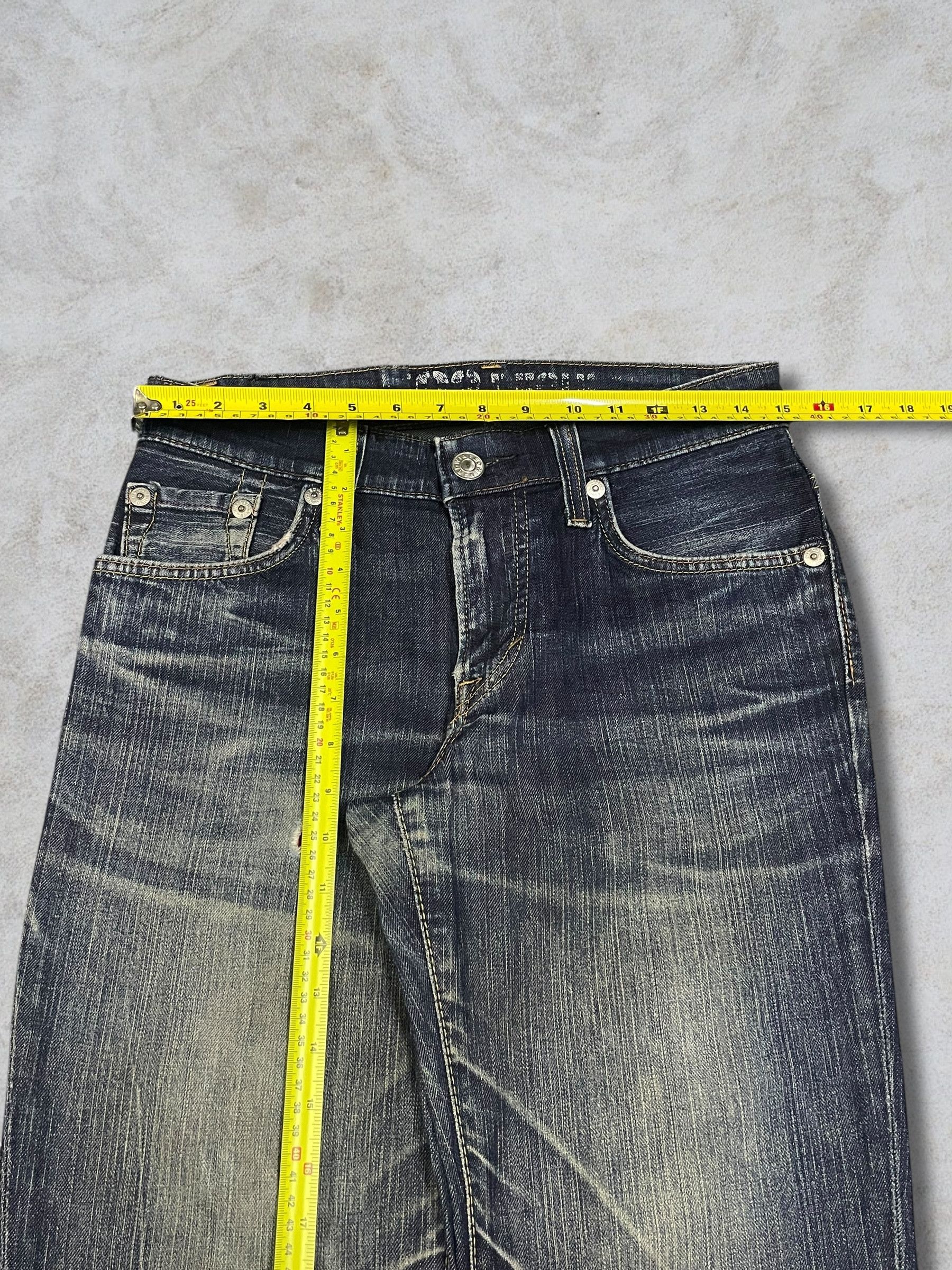 Edwin Vintage Edwin Blue Trip Distressed Straight Cut Washed Jeans Size US 28 / EU 44 - 12 Thumbnail