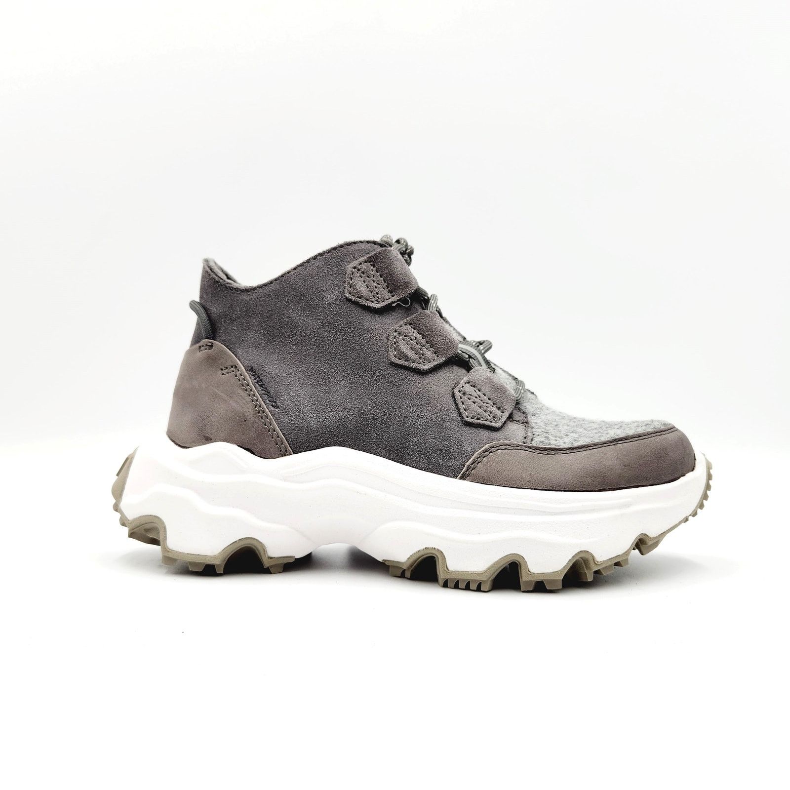 SOREL Sorel Women Grey Suede Waterproof Kinetic Sneaker Boots 5 Size US 5 / IT 35 - 1 Thumbnail
