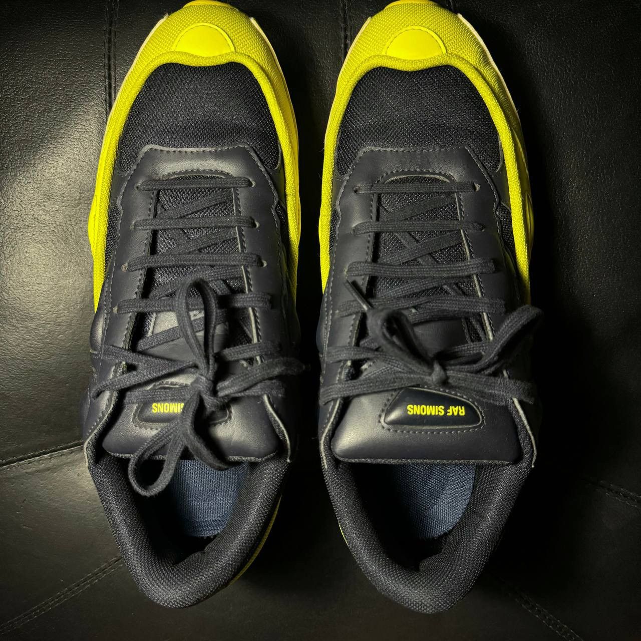 Adidas × Raf Simons 12,5us Adidas Raf Simons Ozweego Yellow Sneakers Size US 12.5 / EU 45-46 - 7 Thumbnail