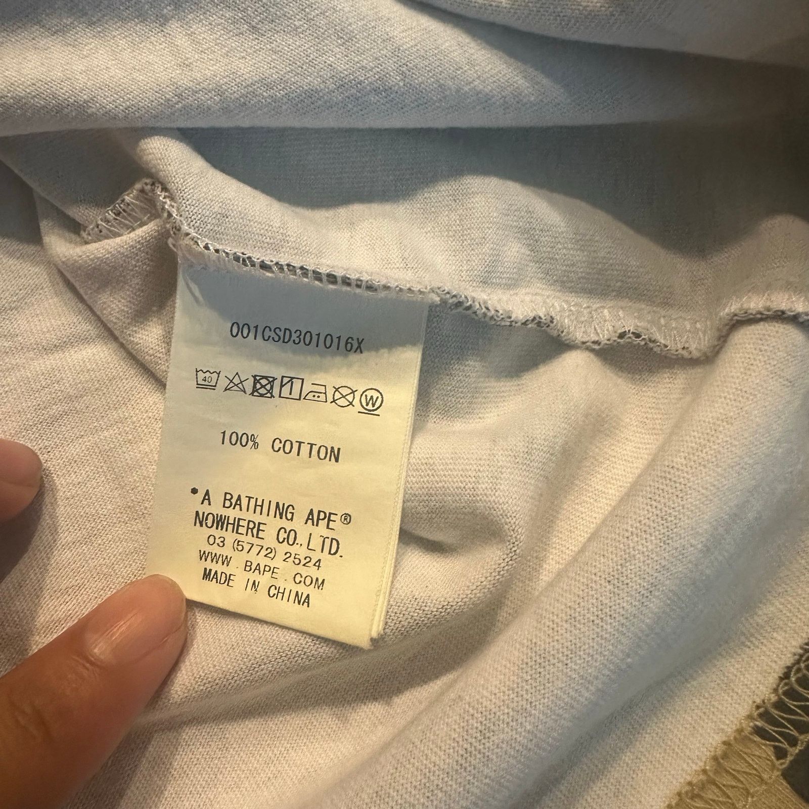 Bape Bathing ape gradient ombre camo bape spell out tee shirt Size US M / EU 48-50 / 2 - 8 Thumbnail