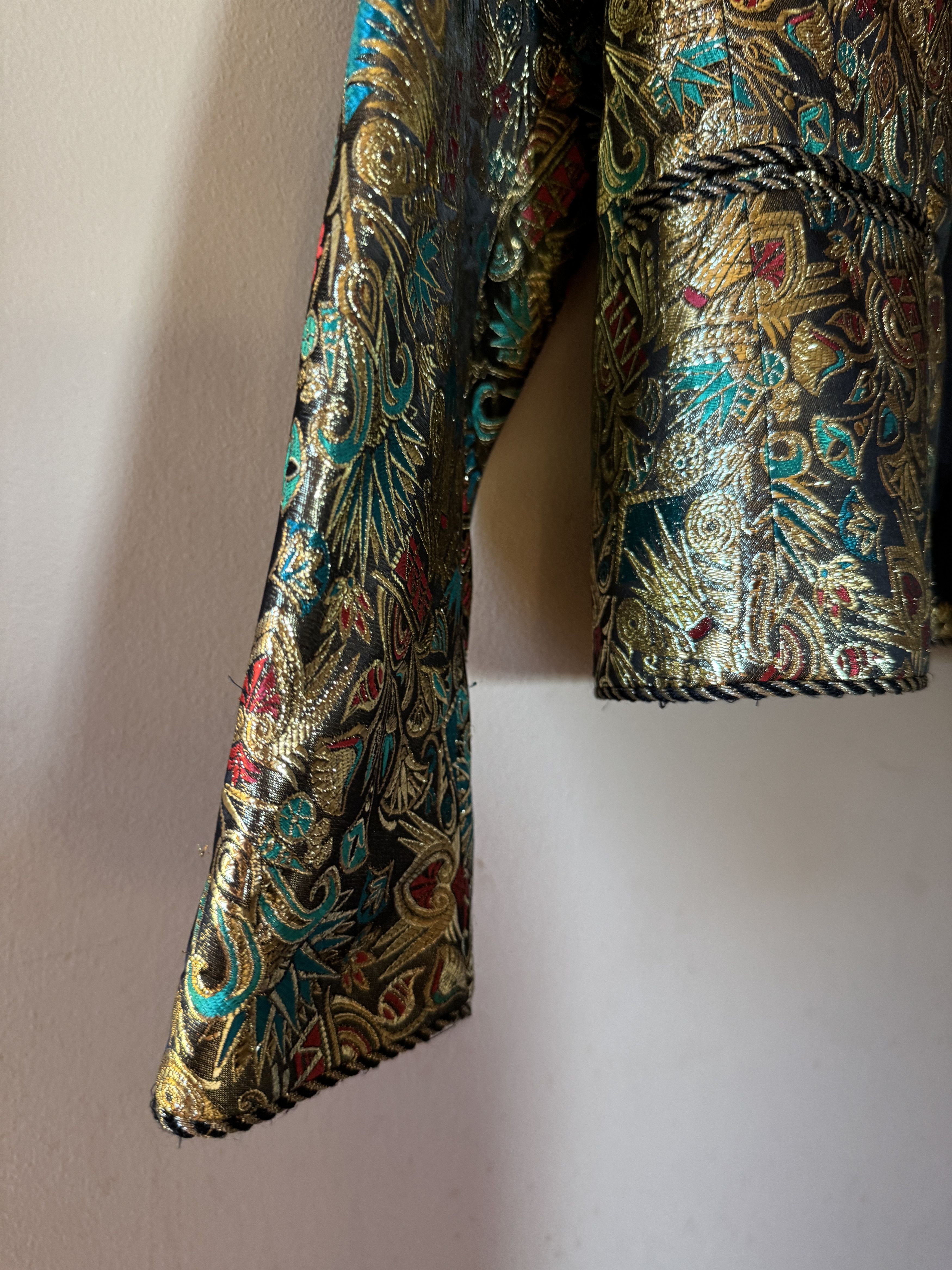 Guy Laroche Gold Brocade Vintage Jacket Size S / US 4 / IT 40 - 10 Thumbnail