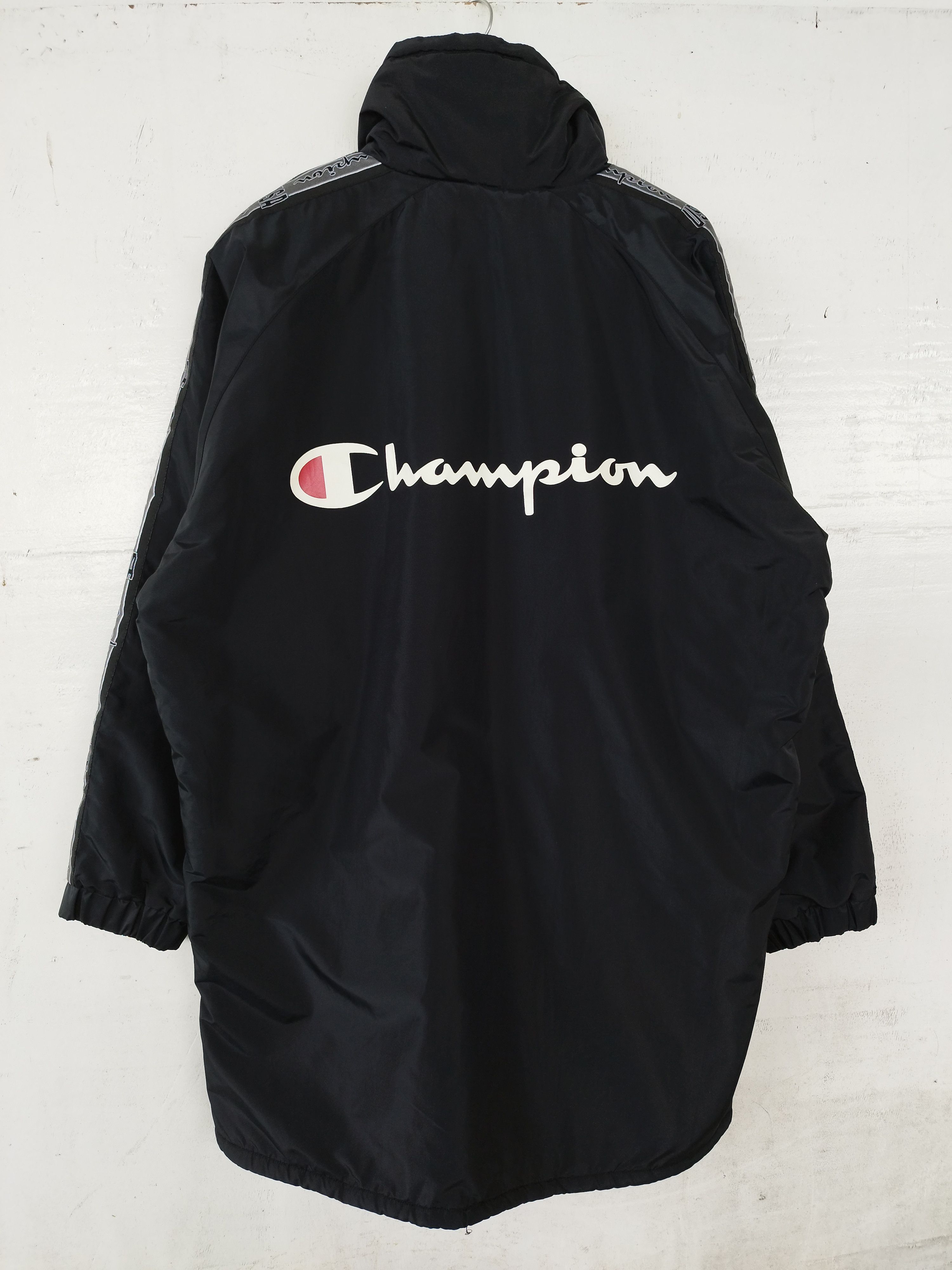 Champion Vintage 90s Vintage Champion Jacket overcoat winter Size US L / EU 52-54 / 3 - 3 Thumbnail