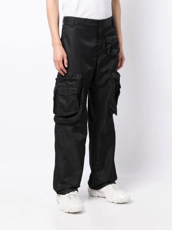 Heron Preston !DS! SS23 Heron Preston X-Ray Track Black Cargo Pants Size US 32 / EU 48 - 7 Thumbnail