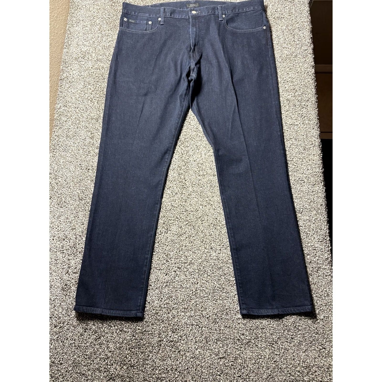 Polo Ralph Lauren VINTAGE Polo Ralph Lauren Hampton Jeans Mens 40x32 Relaxed Fit Straight Dark Wash Size US L / EU 52-54 / 3 - 2 Thumbnail