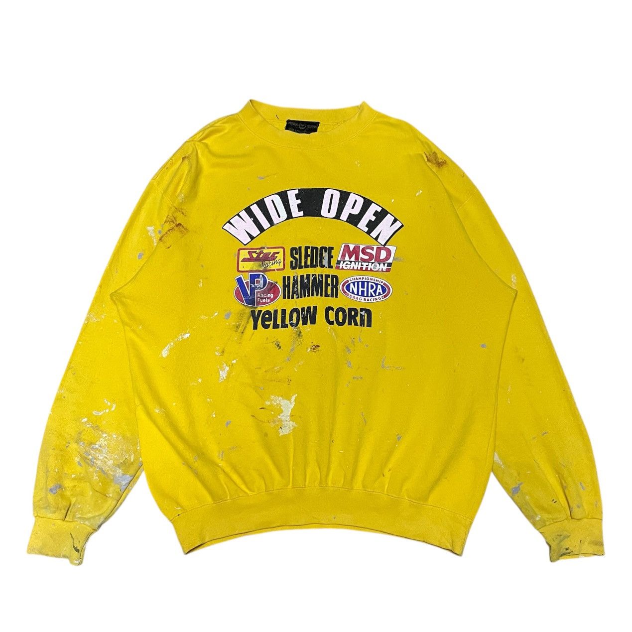 Vintage × YELLOW CORN Vintage Paints Splashed Yellowcorn Crewneck Size US L / EU 52-54 / 3 - 1 Thumbnail