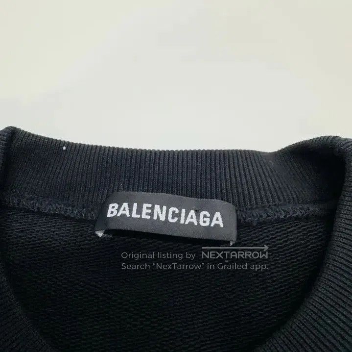 Balenciaga Balenciaga Logo Print Black Long Sleeve Sweatshirt. Size US S / EU 44-46 / 1 - 4 Thumbnail
