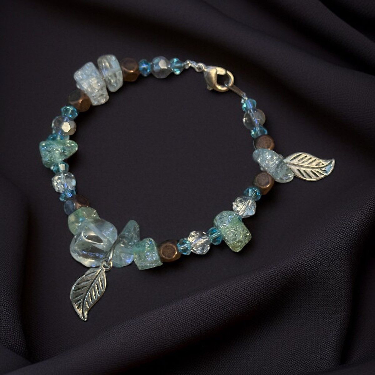 Other Multicolor crackled stone and bead bracelet Size ONE SIZE - 1 Thumbnail
