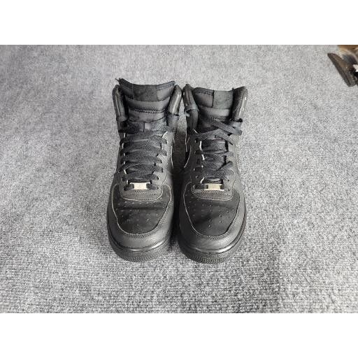Nike Nike Air Force 1 High Triple Black Sneakers Men Sz 9 315121- Size US 9 / EU 42 - 3 Thumbnail
