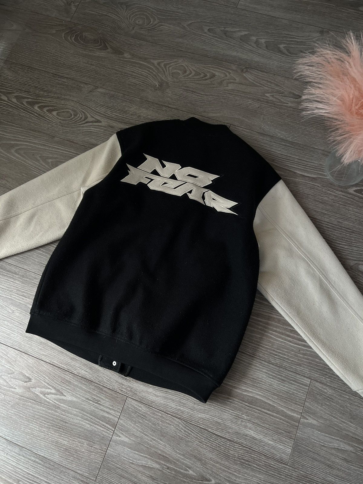 Designer × H&M × No Fear ‼️Teddy Fleece No Fear x H&M Big Logo Avant garde Bomber ‼️ Size US M / EU 48-50 / 2 - 18 Thumbnail