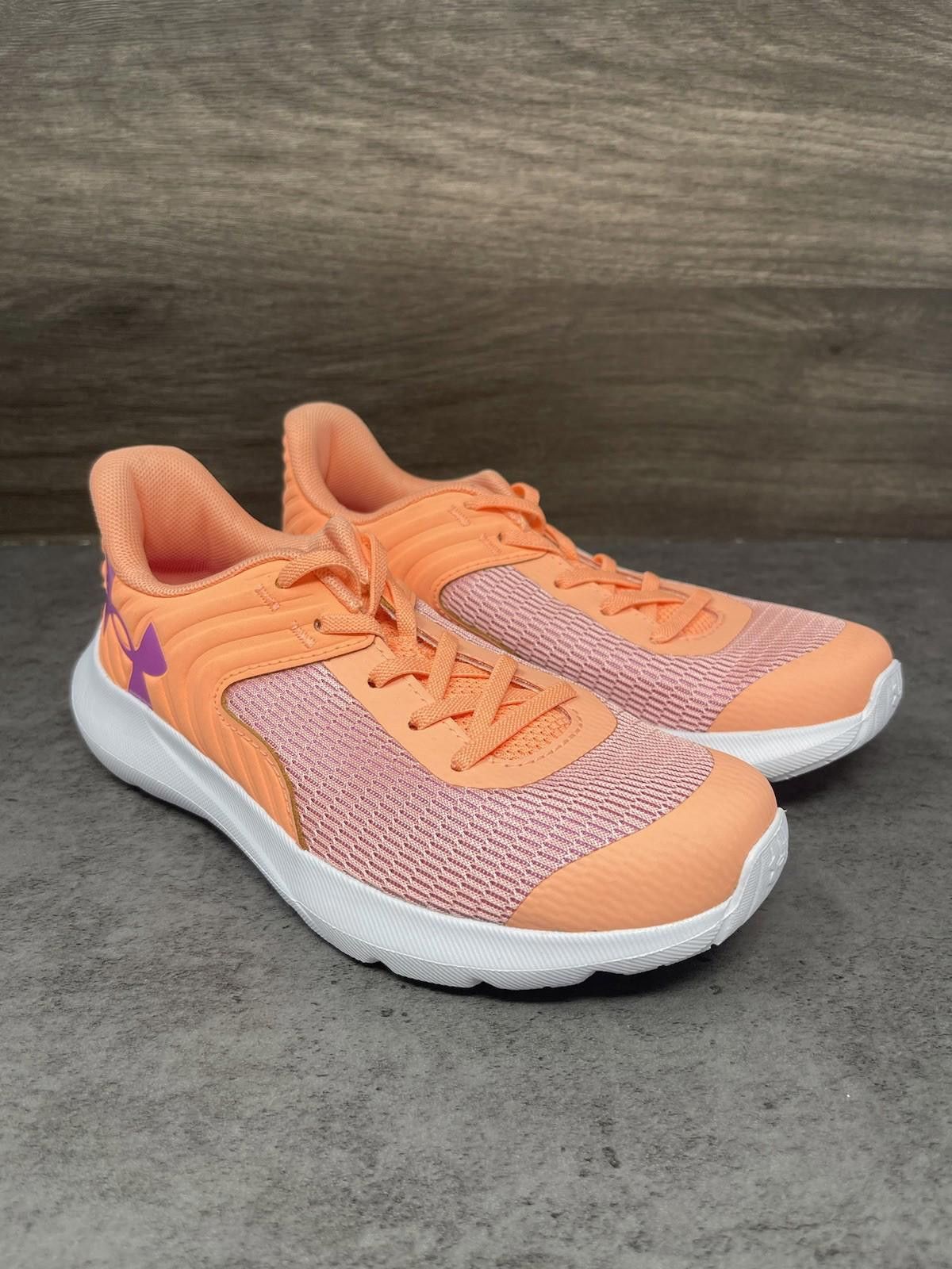 Under Armour Under Armour Outhustle 2 Sneakers Kids Size 1.5Y Orange Size US 5 / EU 37 - 4 Thumbnail