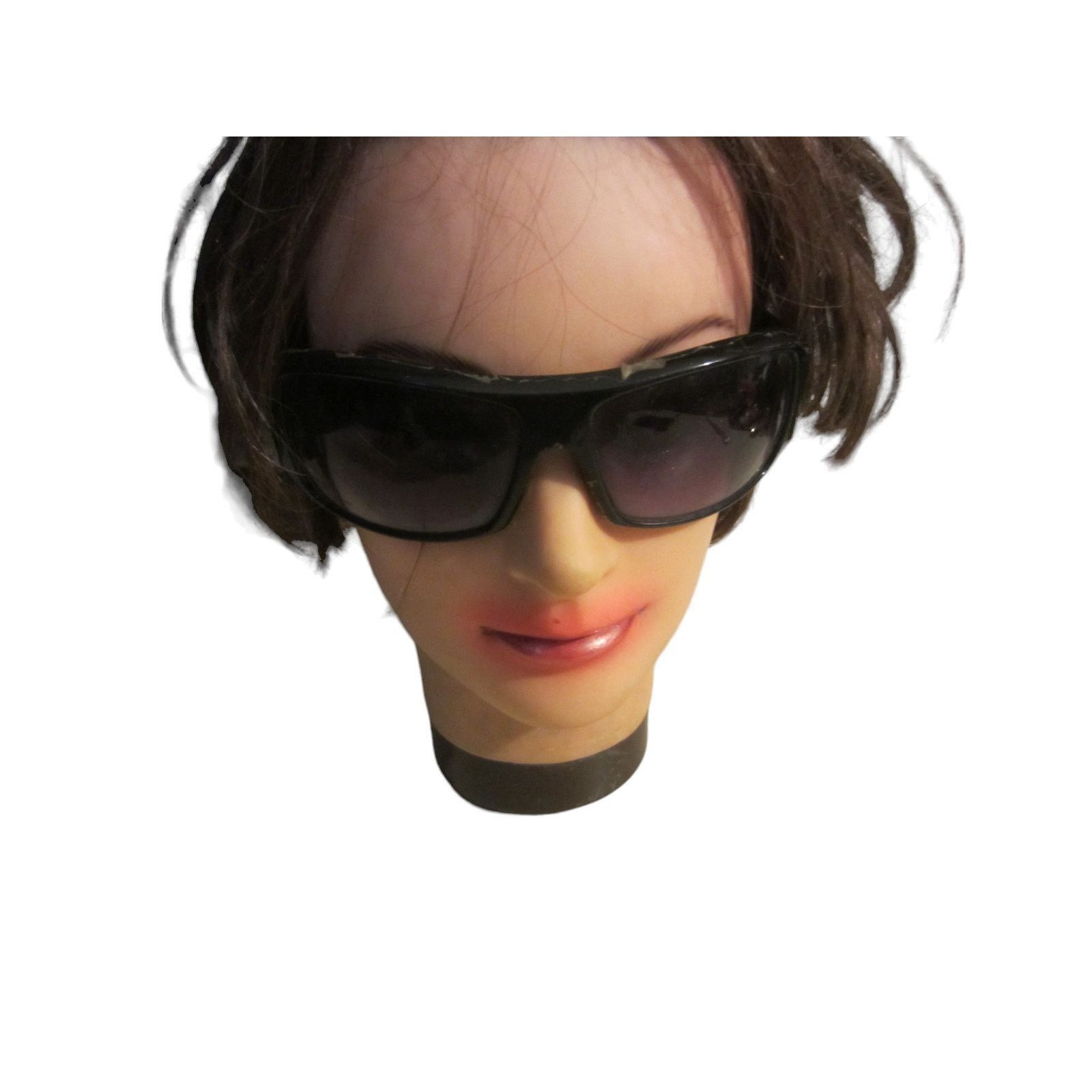 Vintage Y2K Streetwear Black Dragon Print Wrap Sunglasses Unisex Size ONE SIZE - 2 Thumbnail