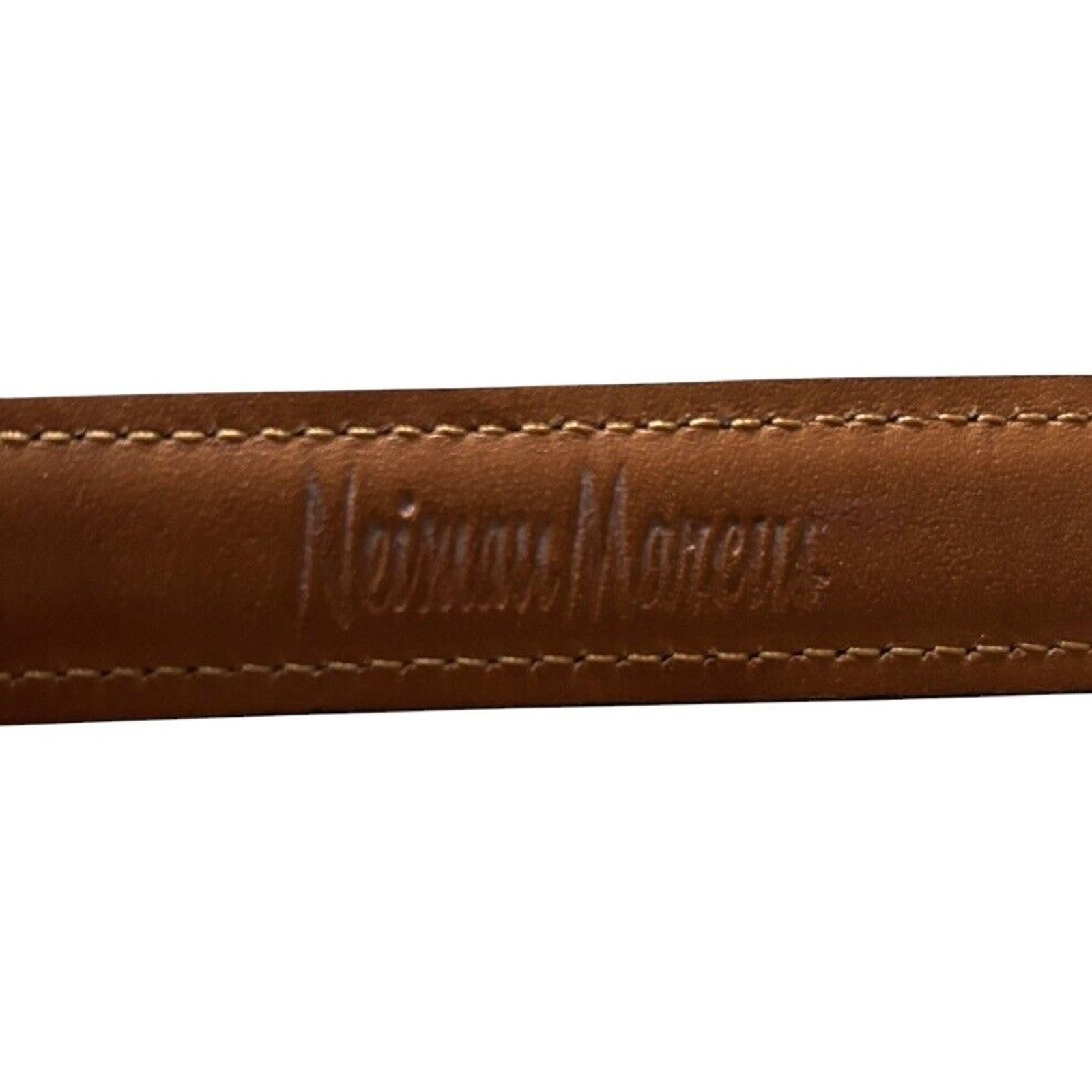 Neiman Marcus Neiman Marcus Brown Leather Handfinished Veal Sides Belt 36 Size 36 - 4 Thumbnail