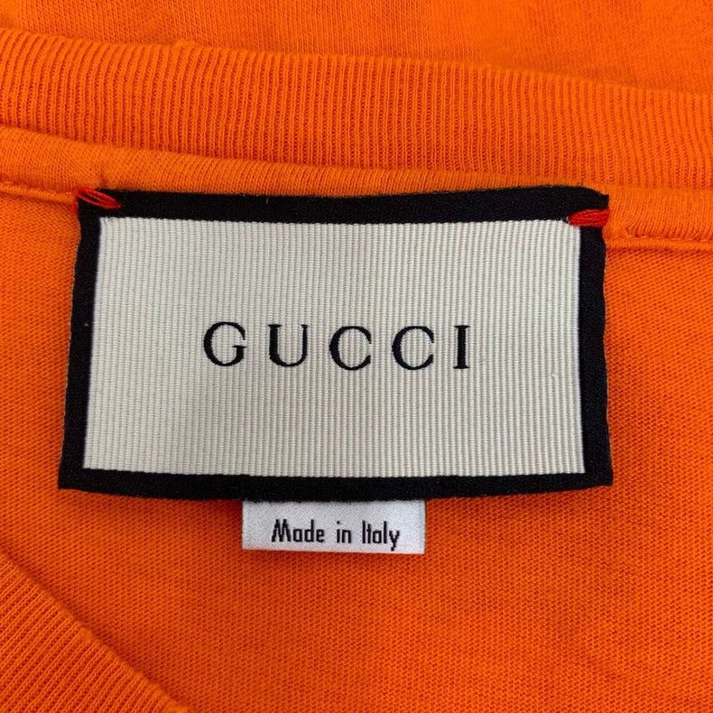 Gucci Gucci Logo letter printed round neck orange cotton short-sl Size US XL / EU 56 / 4 - 7 Thumbnail
