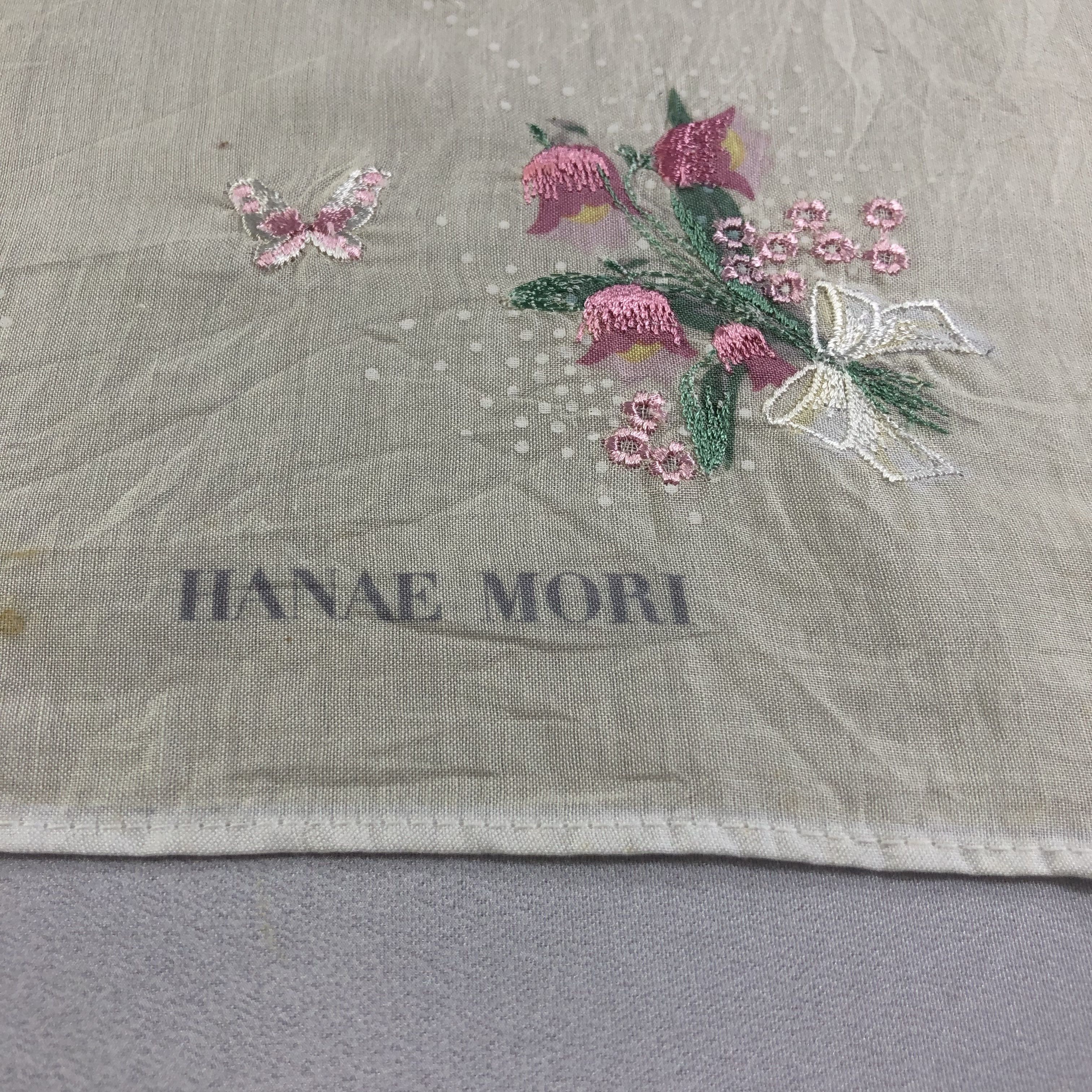 Hanae Mori × Japanese Brand × Vintage Hanae Mori Handkerchief Neckerchief Bandana H2096 Size ONE SIZE - 4 Thumbnail