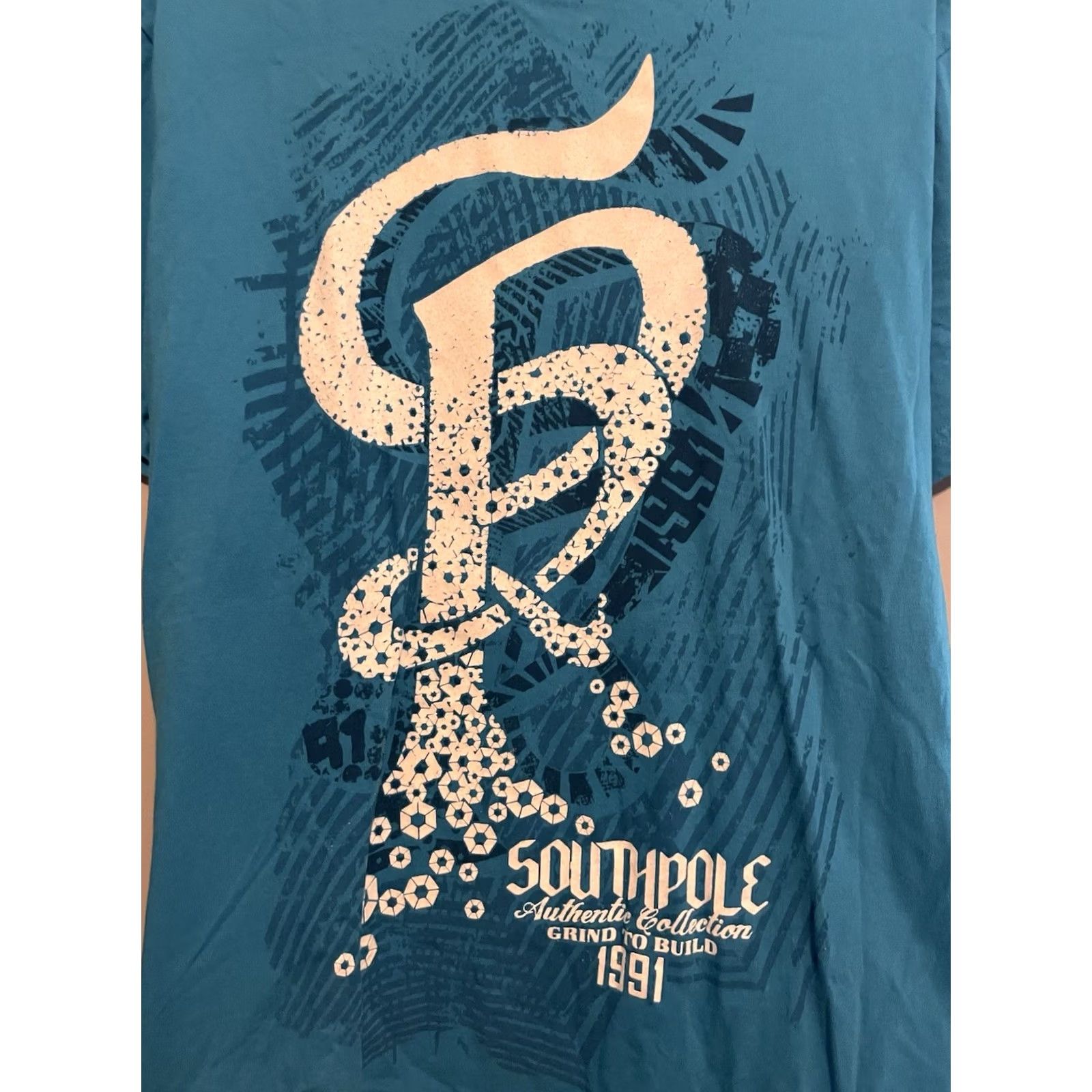 Southpole VINTAGE Southpole Graphic T-Shirt Blue 2XL Crew Neck Short Sleeve Logo Men Stylish Modern/Trendy Designer Tee Size US XXL / EU 58 / 5 - 3 Thumbnail