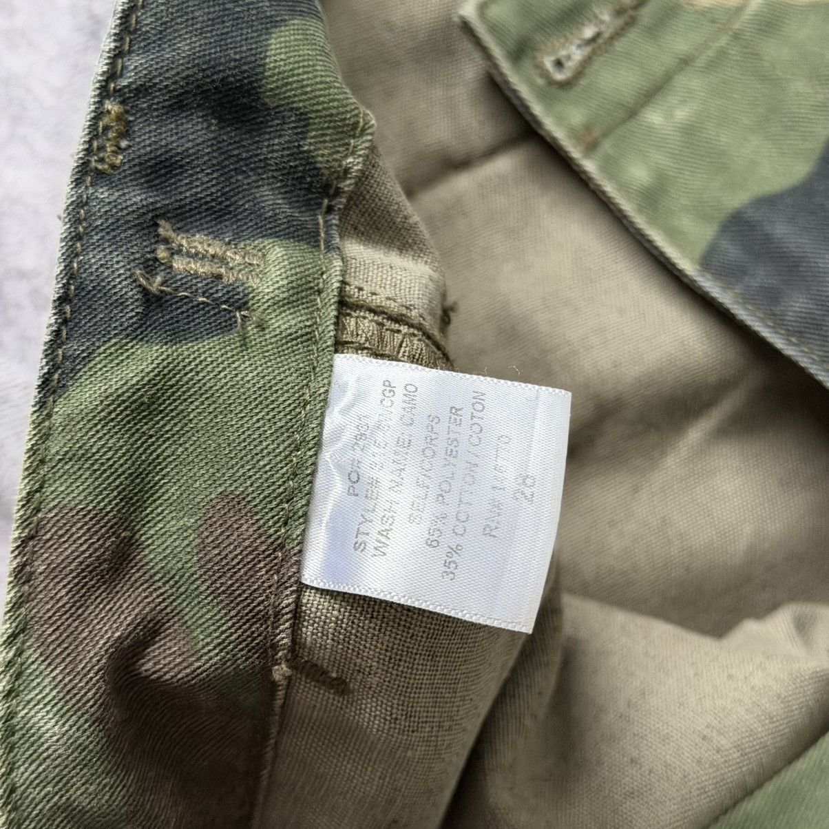 RE/DONE RE/DONE Green Camo Cargo Pants Straight Leg Pocket Pants 28 Size 33" - 11 Thumbnail