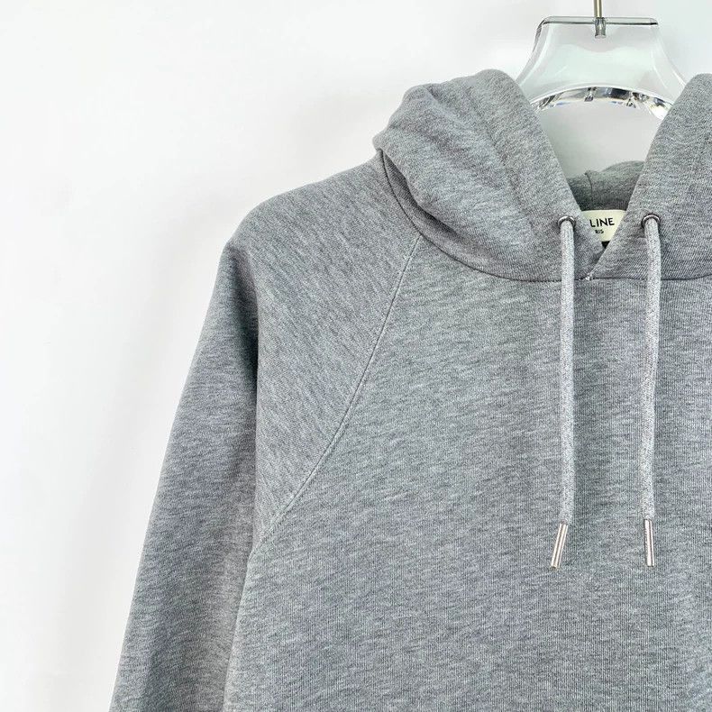 Celine Grey Logo Print Hooded Sweatshirt Size US S / EU 44-46 / 1 - 3 Thumbnail