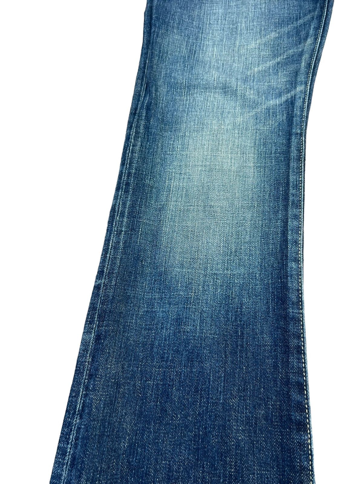 20471120 RICO Japan Fade Blue Denim Bootcut Jeans Size US 29 - 7 Thumbnail