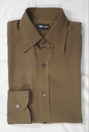 Tom Ford o1loc1c0724 94VABY Shirt in Brown Size US S / EU 44-46 / 1 - 1 Preview