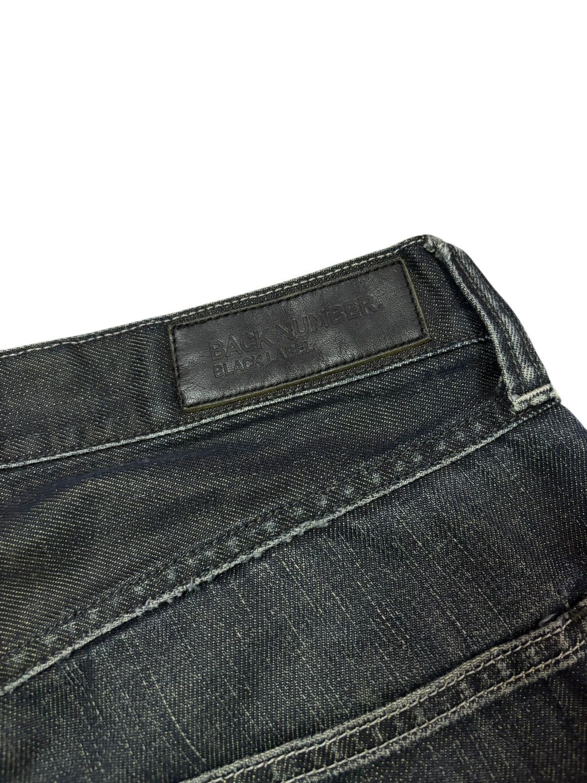 Japanese Brand Vtg Back Number Japan Faded Distressed Jeans Size US 31 - 10 Thumbnail