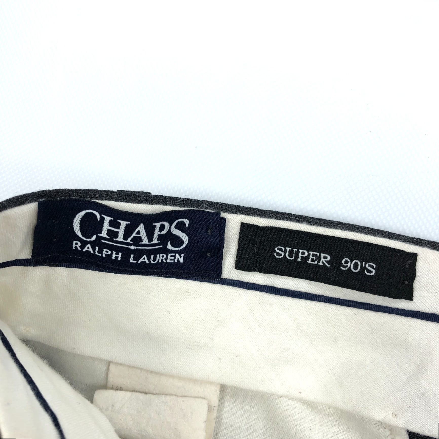 Ralph Lauren Ralph Lauren Chaps Dress Pants Mens 38x29 Wool Gray Solid Regular Front Pleated Vintage: No City Preppy 90s Mens Dress Pants Size US 38 / EU 54 - 6 Thumbnail