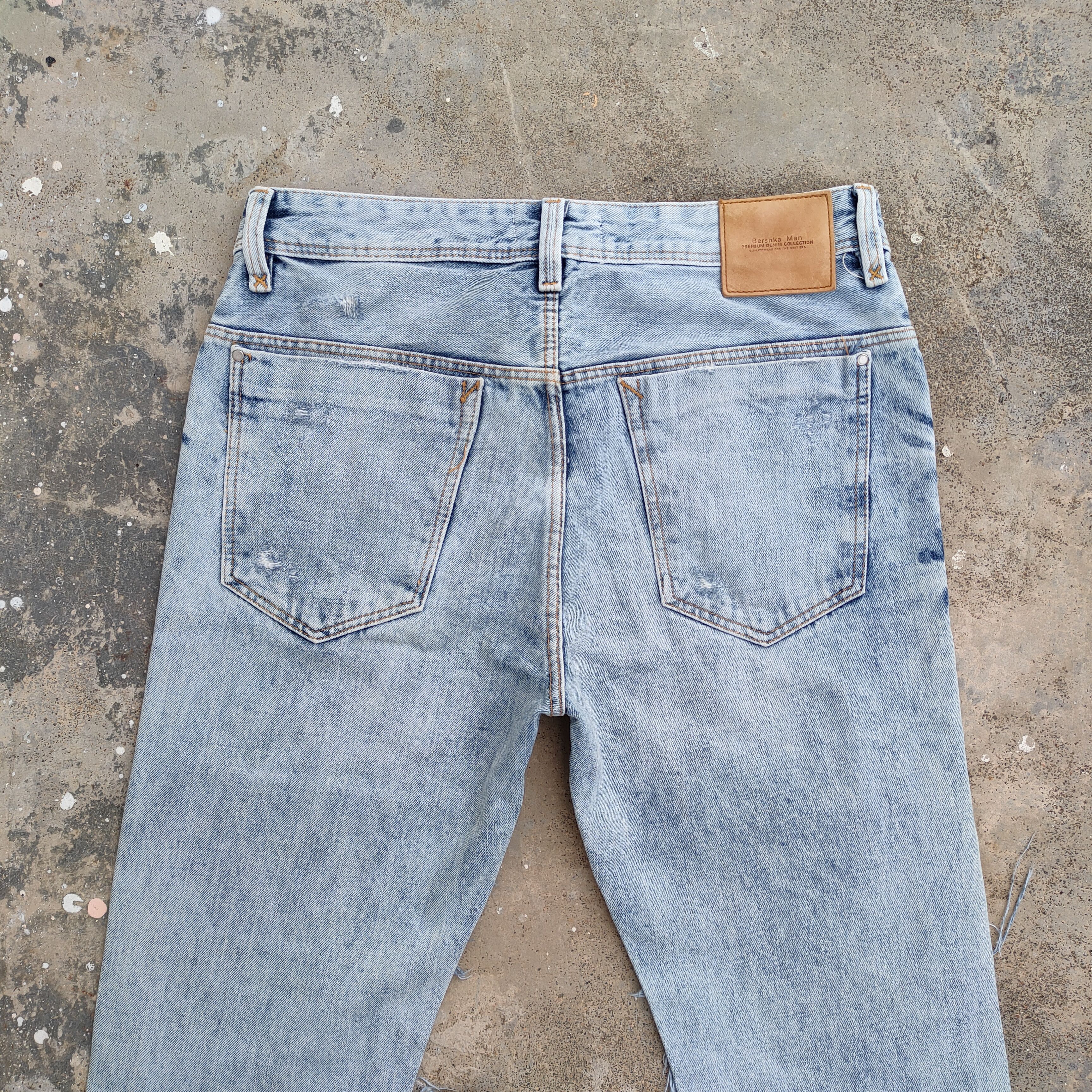 Bershka VINTAGE BERSHKA BORO PATCHWORK DISTRESSED JEANS DENIM PANTS Size US 31 - 11 Thumbnail