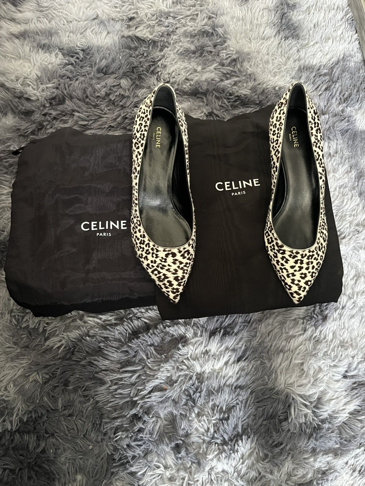 Celine Celine animal print heels Size US 7 / IT 37 - 1 Thumbnail