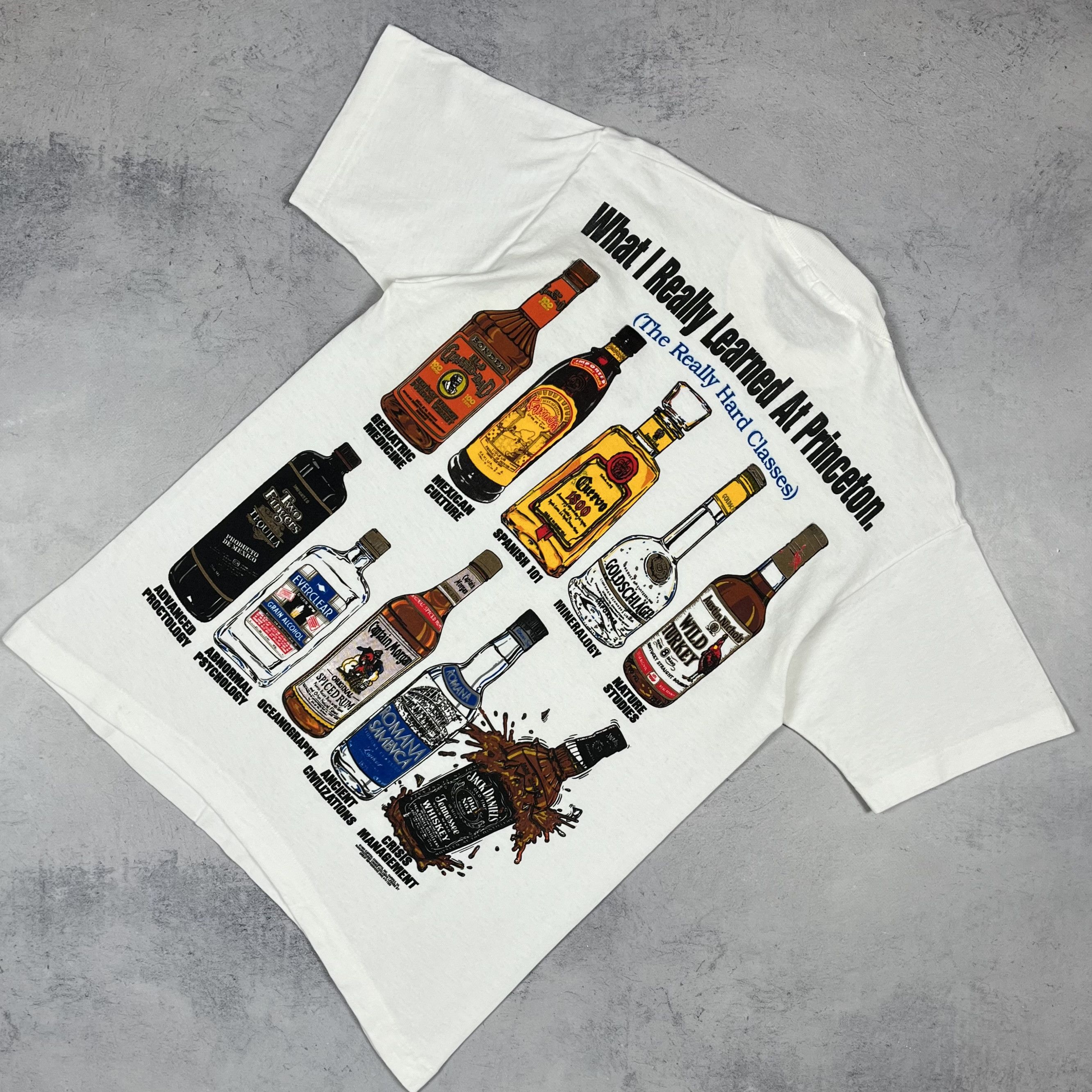 Vintage Vintage “What I Really Learned” Alcohol Funny T Shirt 1994 Size US M / EU 48-50 / 2 - 1 Thumbnail