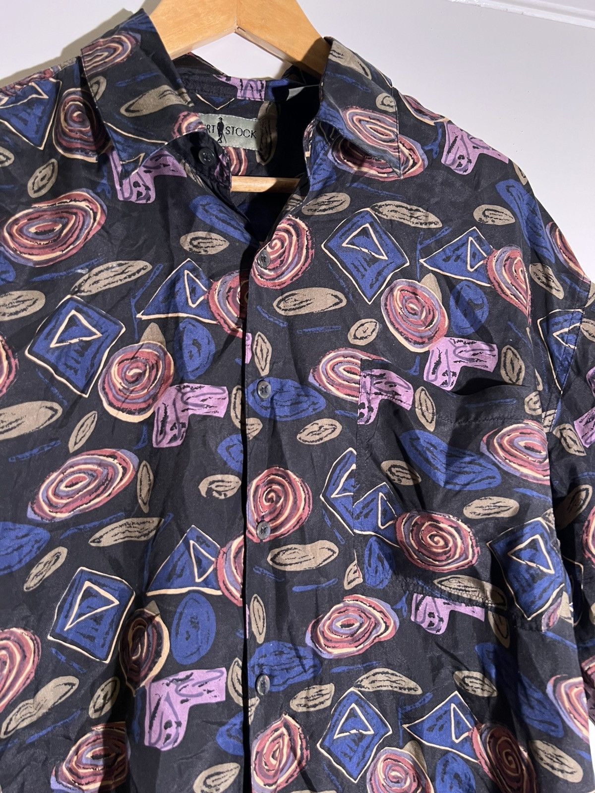 Vintage 90’s 2000’s Y2K VTG Vintage Robert Stock Multi Pattern Shirt Size US L / EU 52-54 / 3 - 3 Thumbnail
