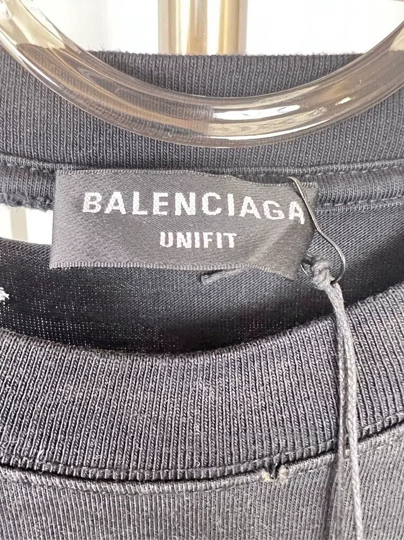 Balenciaga Balenciaga Big Ripped Hole Short Sleeve Black Size US XXS / EU 40 - 4 Thumbnail