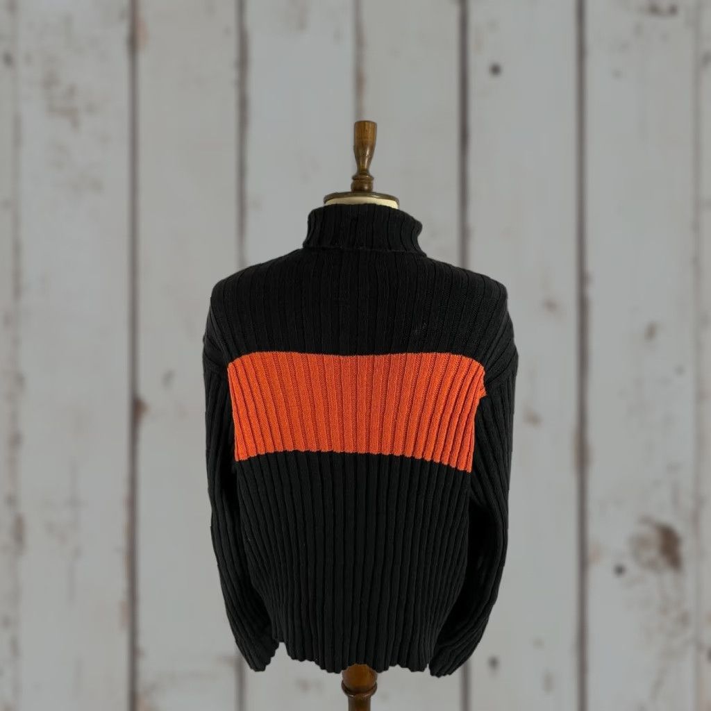 Polo Ralph Lauren Polo Sport Ralph Lauren Mens Sweater XL Black Cotton High Neck Long Sleeve Pullover Size US XL / EU 56 / 4 - 1 Thumbnail