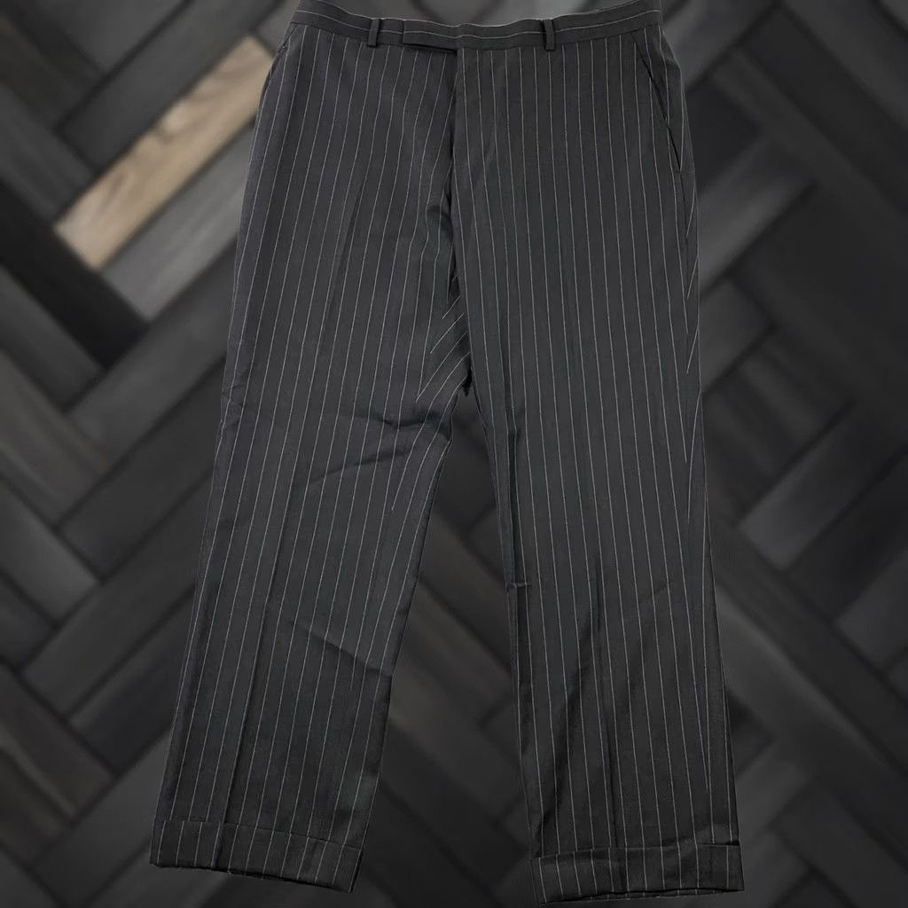 Suitsupply Suitsupply Pants Mens 48 Gray Washington Intl Suit 48L Slim 38x31 Pin Stripe Wool Size 38R - 1 Thumbnail