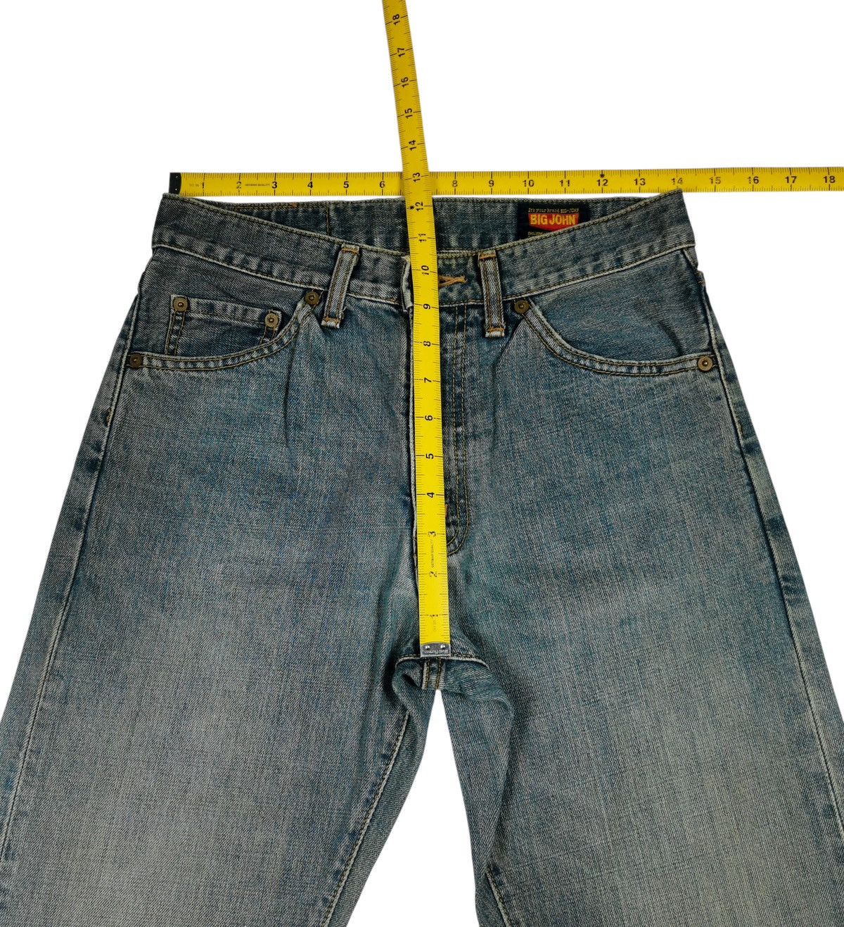 Vintage Big John Mudwash Distressed Jeans Size US 28 / EU 44 - 9 Thumbnail