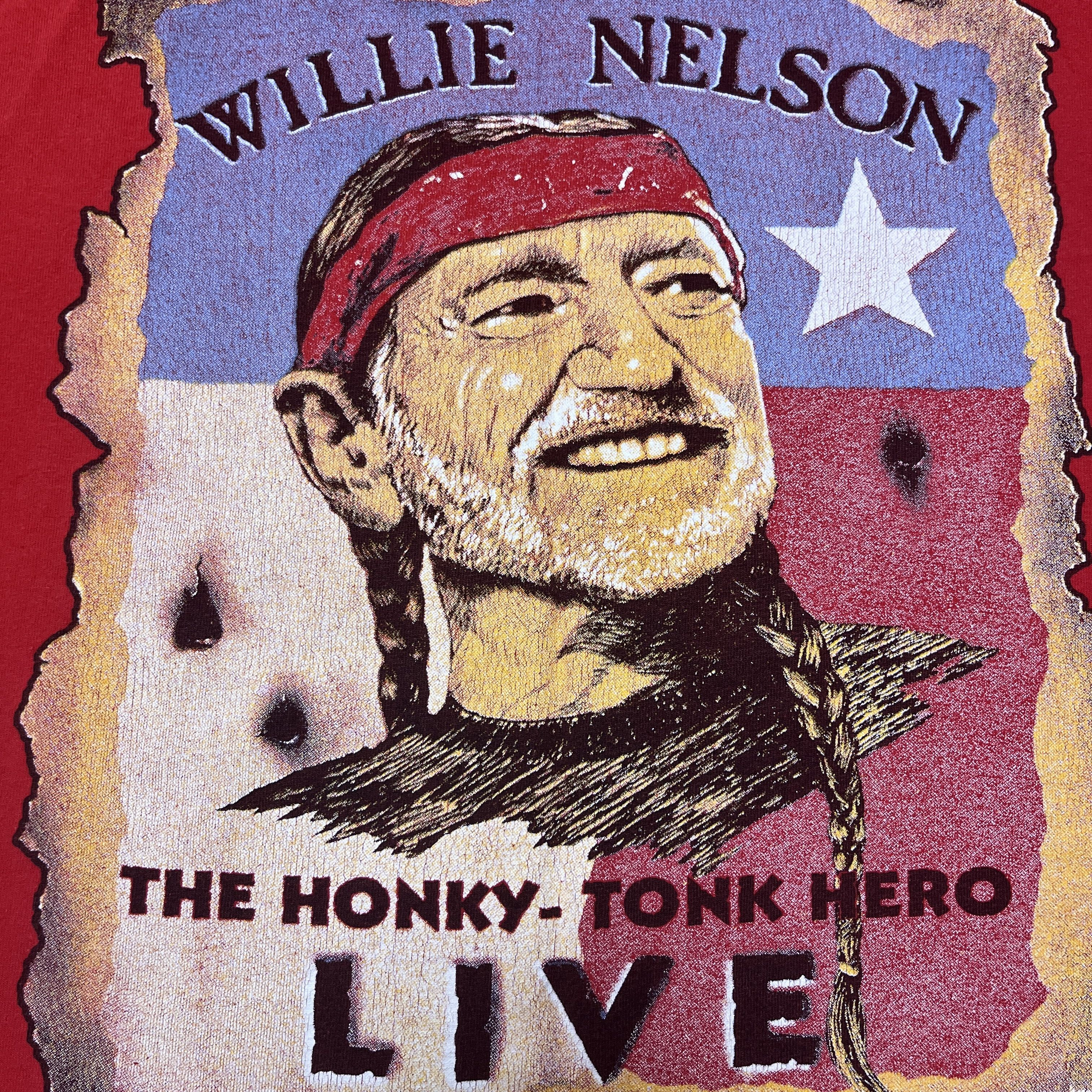 Band Tees × Vintage Willie Nelson Shirt Vintage Band Tees Bob Dylan Neil Young Size US M / EU 48-50 / 2 - 6 Thumbnail